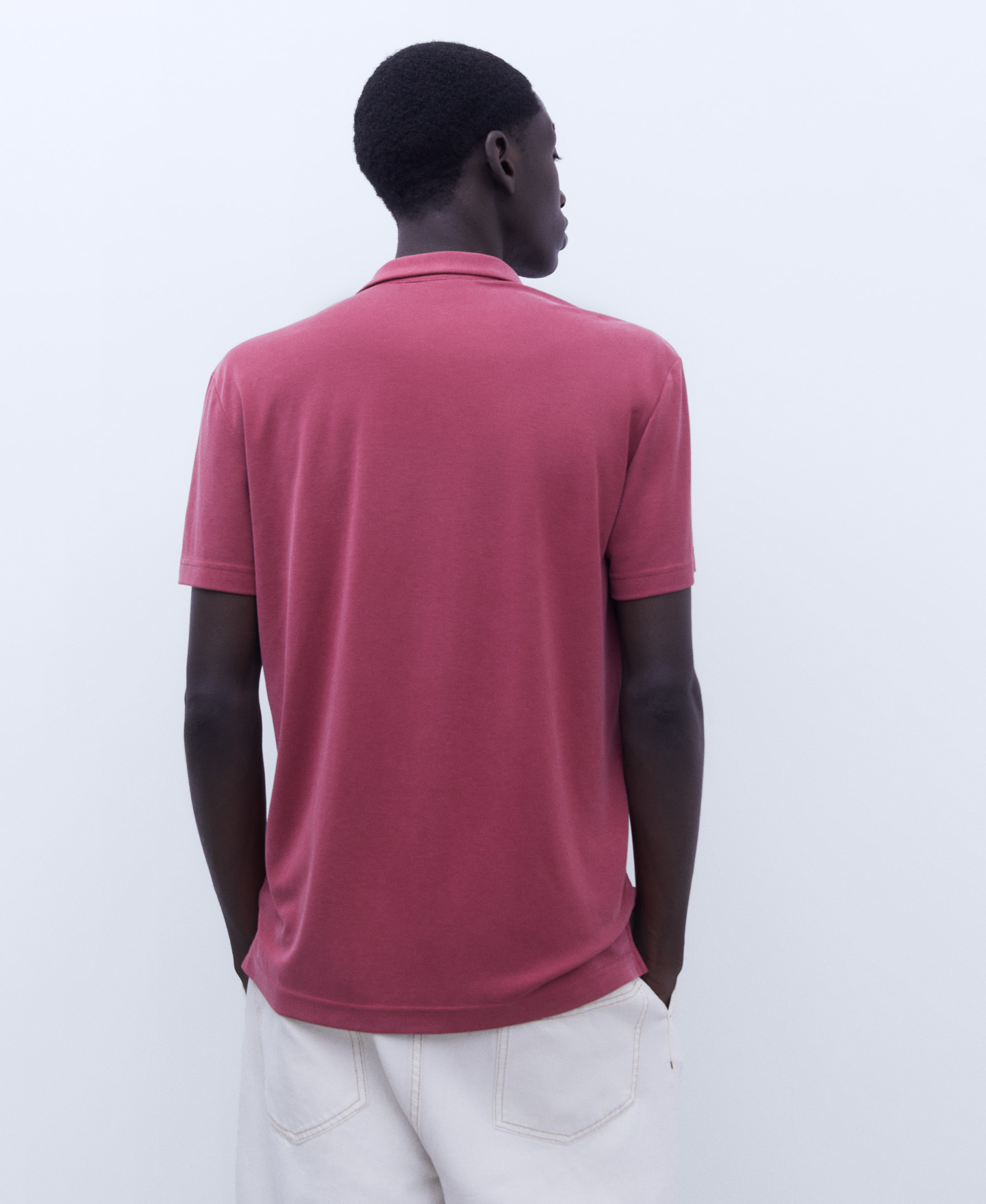 Short sleeve modal shirt image number 2