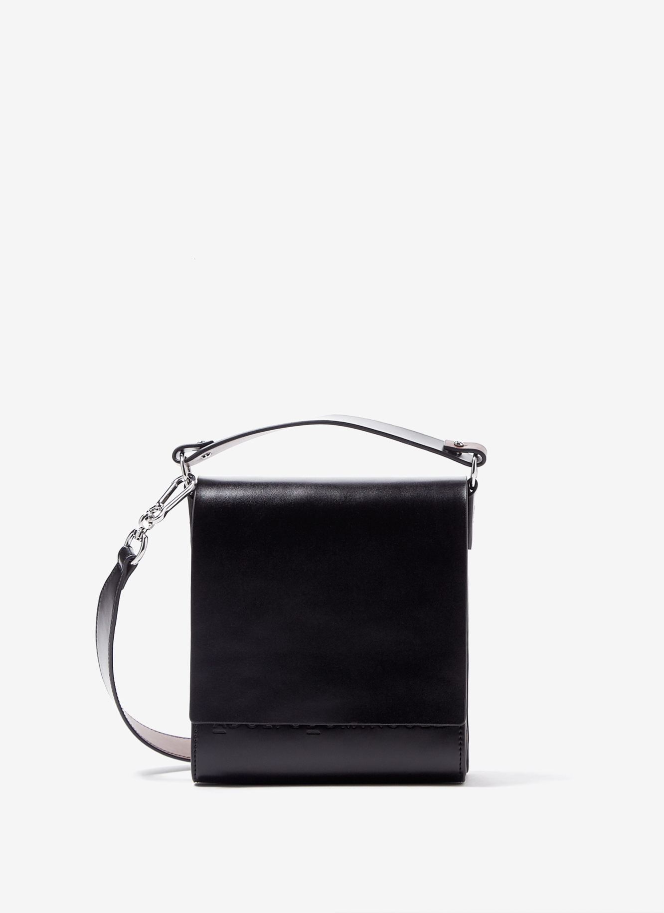 Glossy vachetta leather crossbody bag image number 0