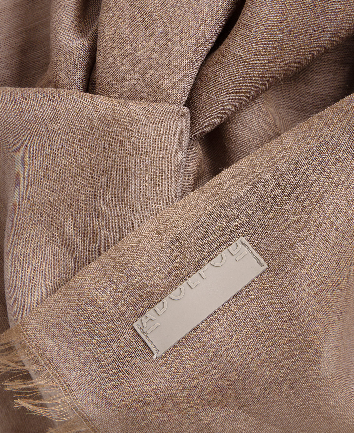 Plain shawl in modal and merino wool image number 1