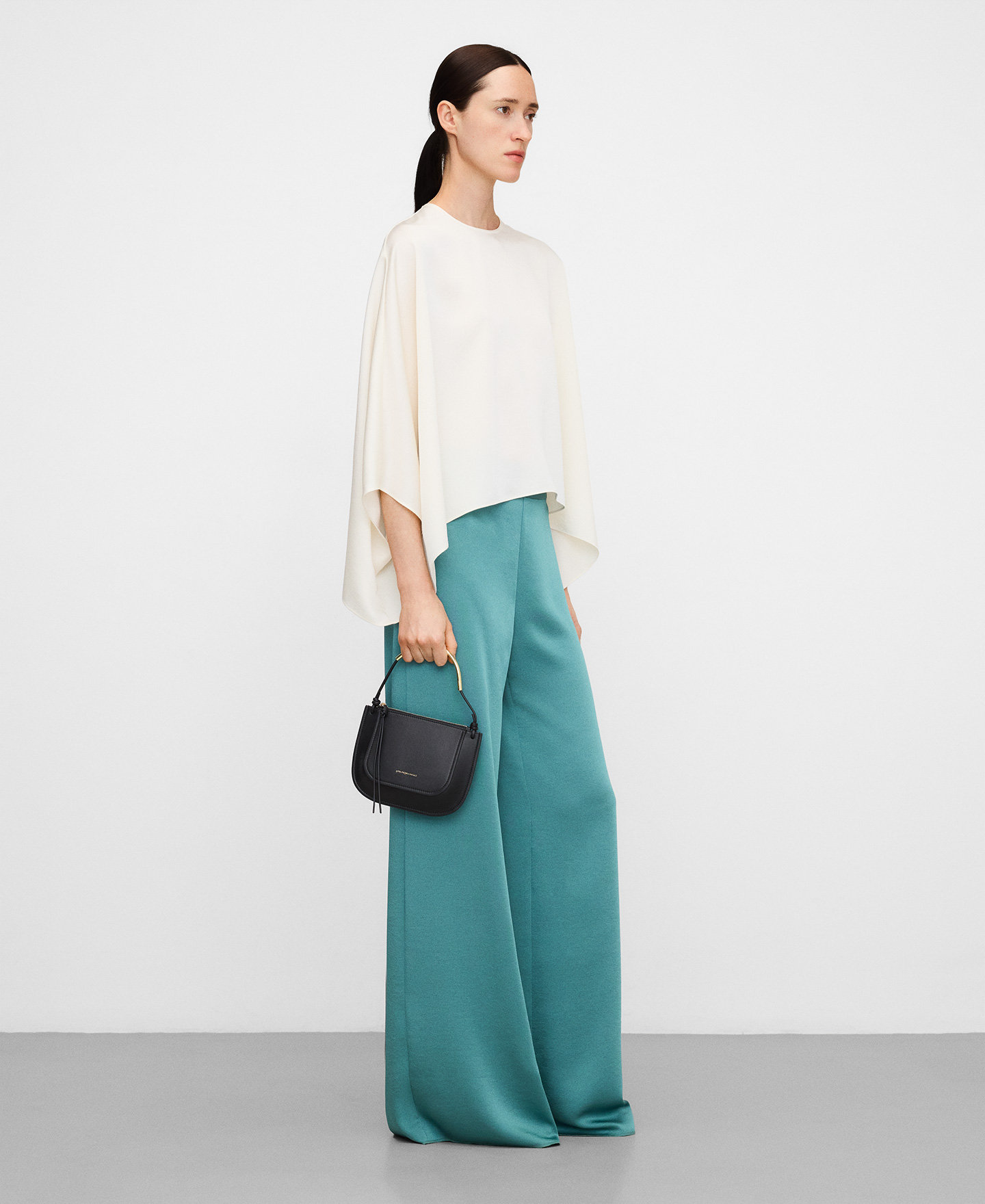 Satinierte Palazzo-Hose image number 1