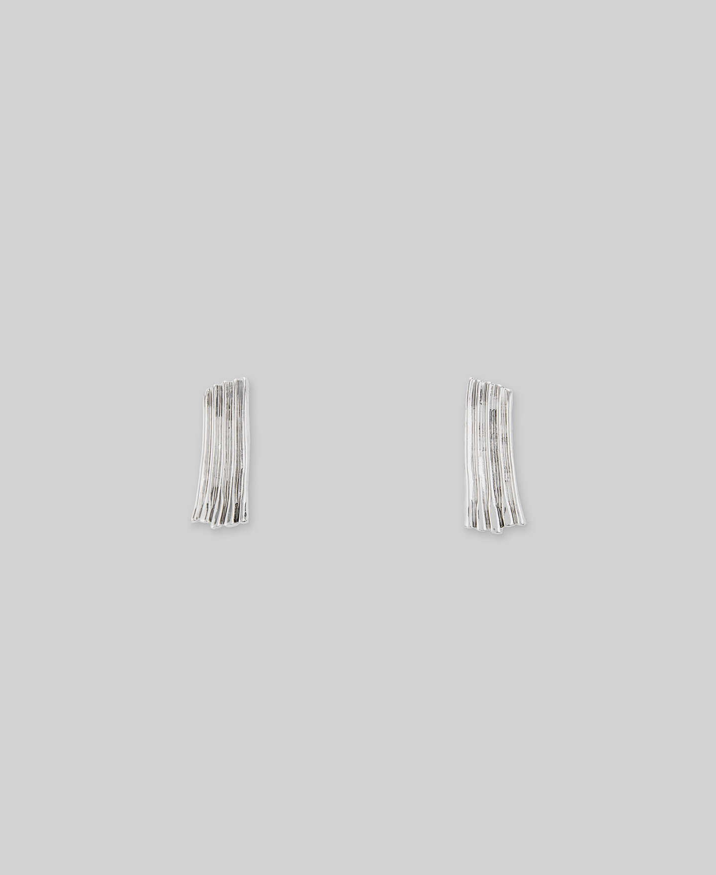 Metal brick earrings woman image number 0
