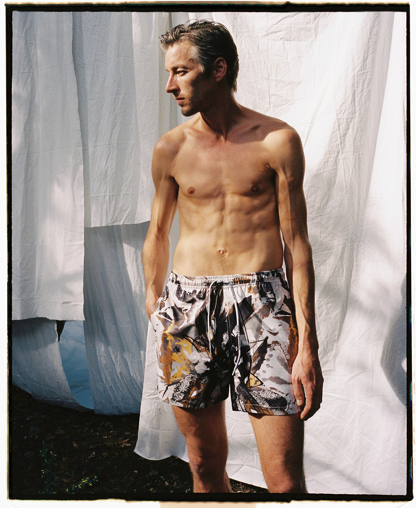 Flower print swim shorts image number 2