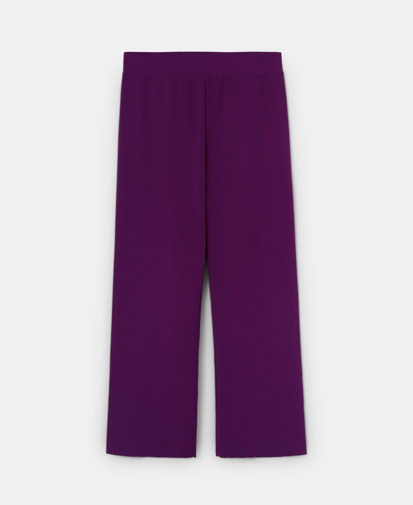 Viscose ribbed knit pants image number 4