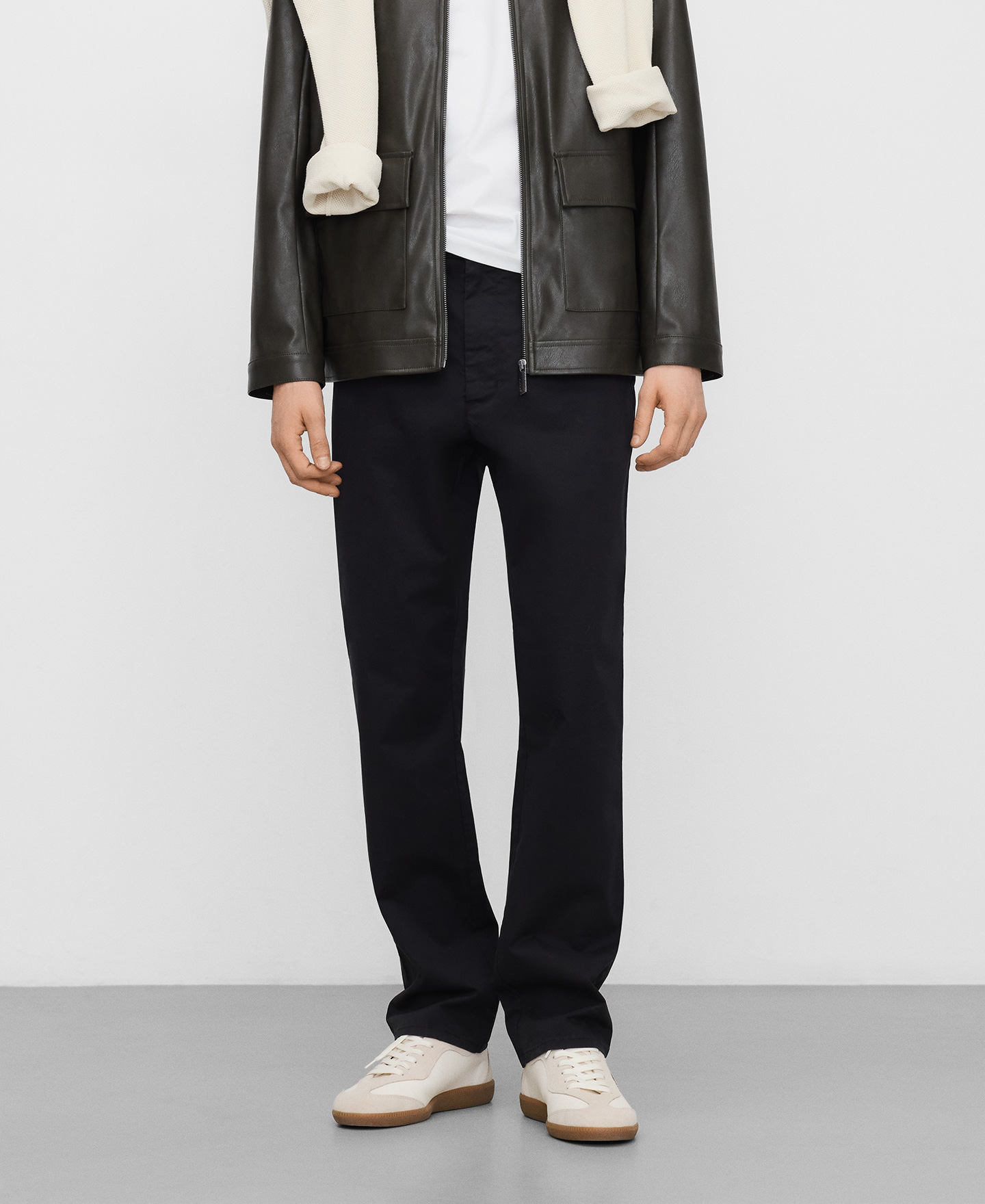 Regular fit chino trousers man image number 3