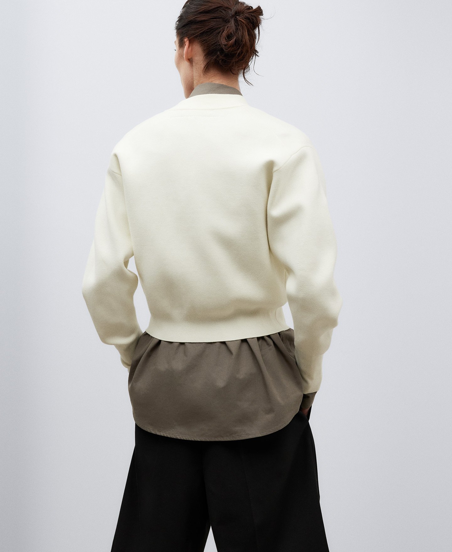 Double-fronted knit jacket woman image number 2
