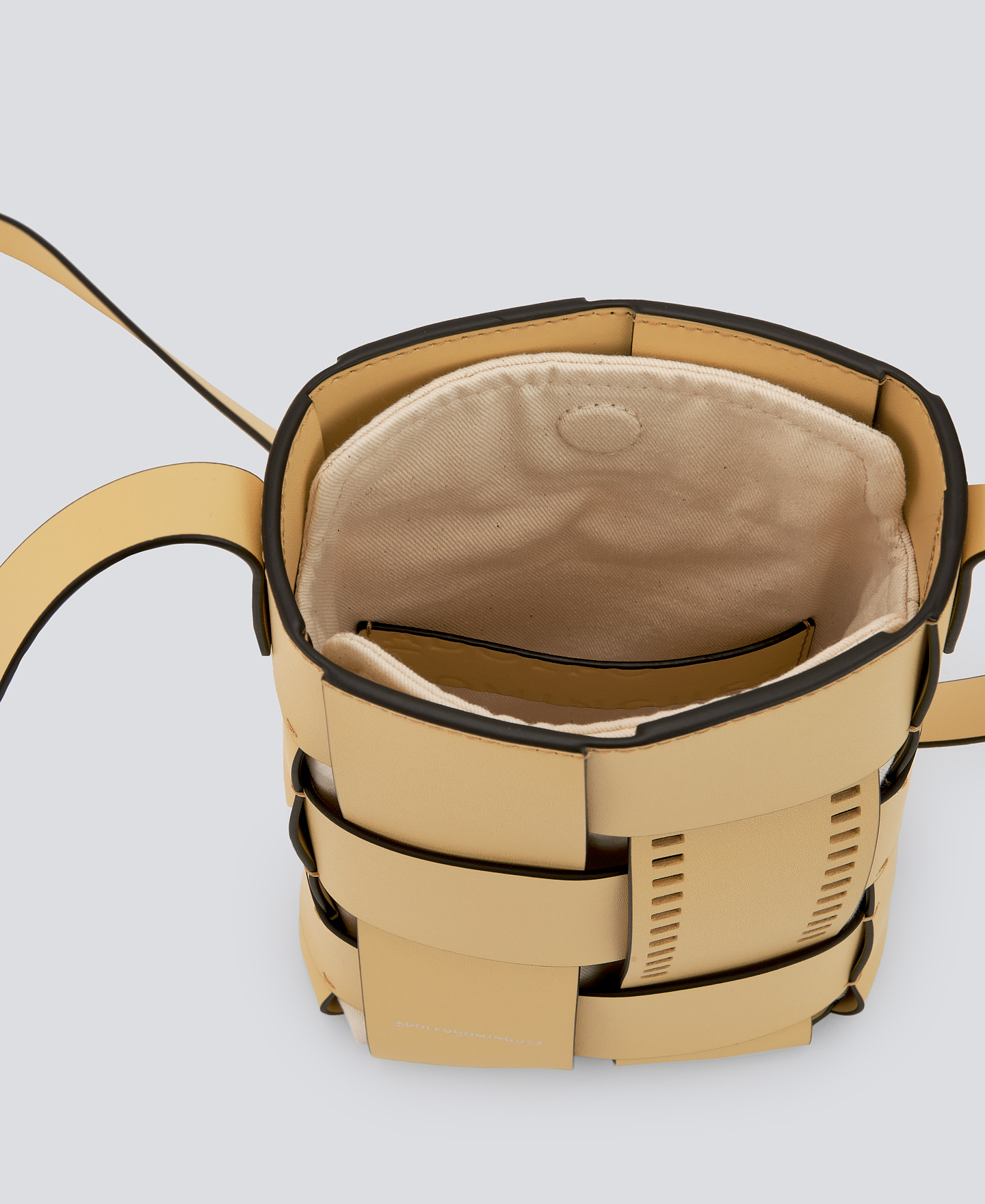 Braided leather crossbody woman image number 3