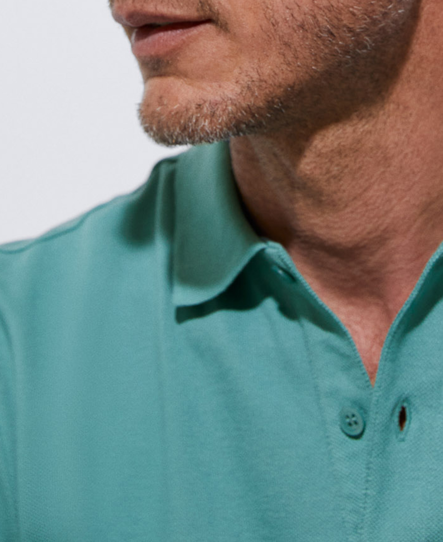 Cotton pique two button polo shirt image number 3