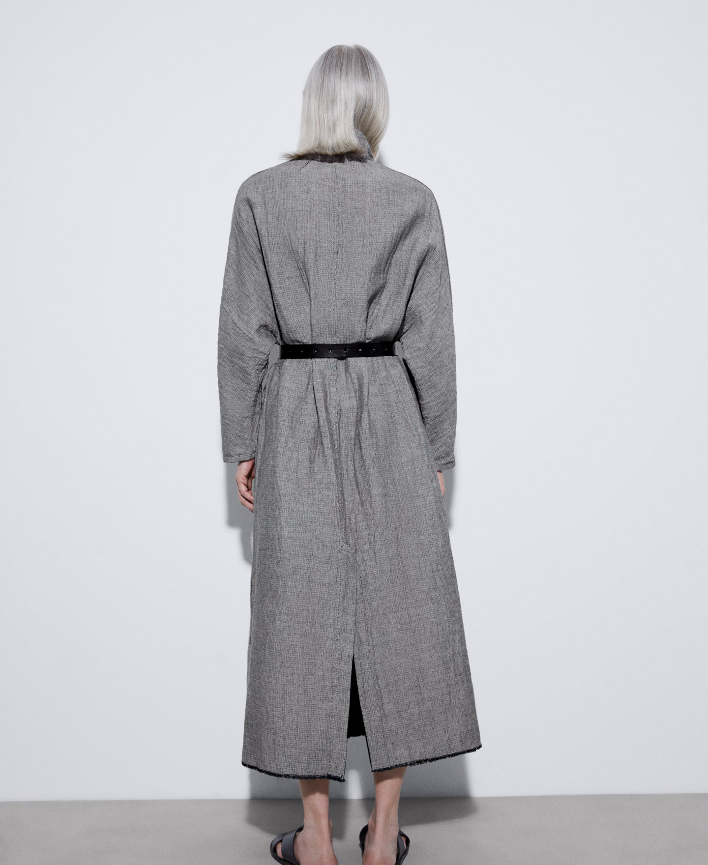 Morriña coat in cotton and linen image number 2