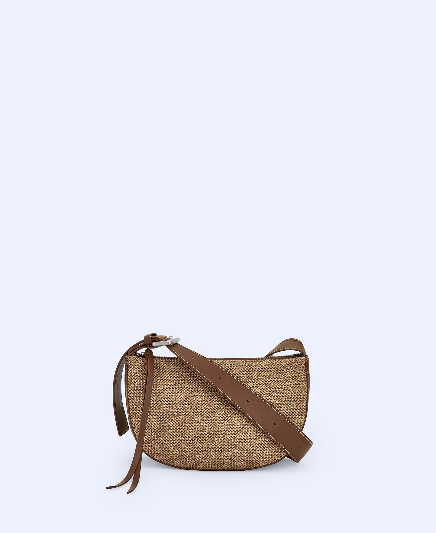 Braided fabric small shoulder bag image number 0