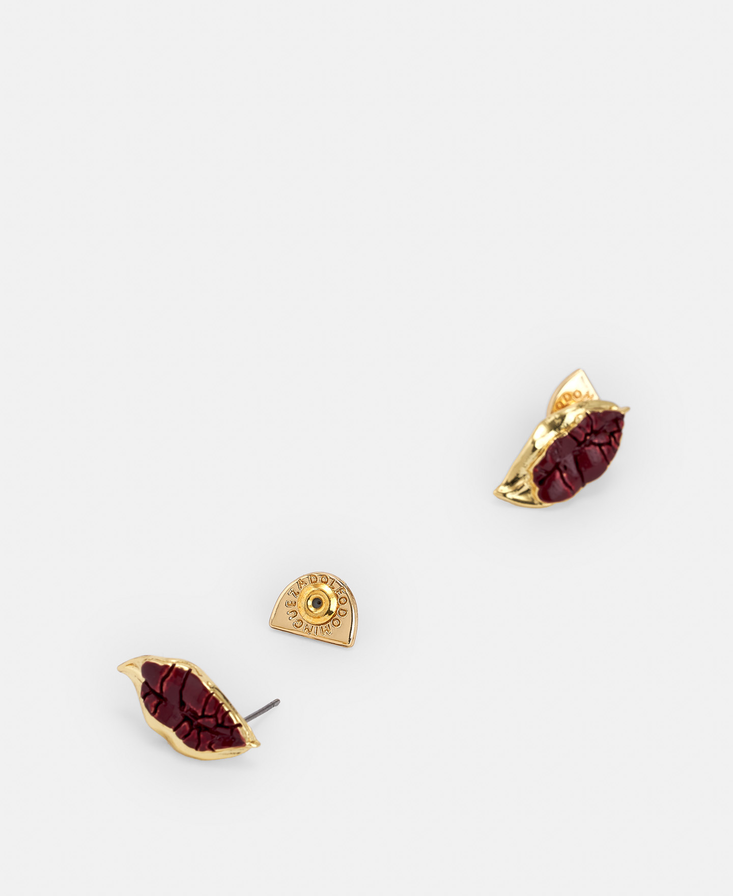 Pendientes hoja en zinc image number 1