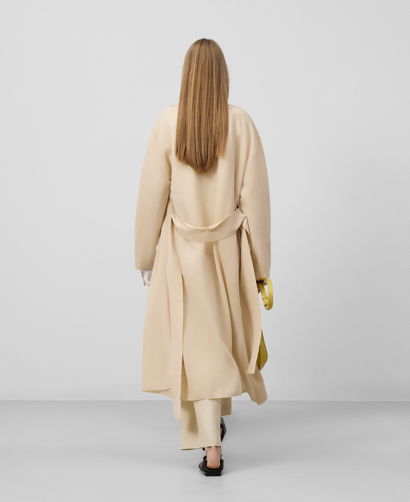Knit long jacket woman image number 2