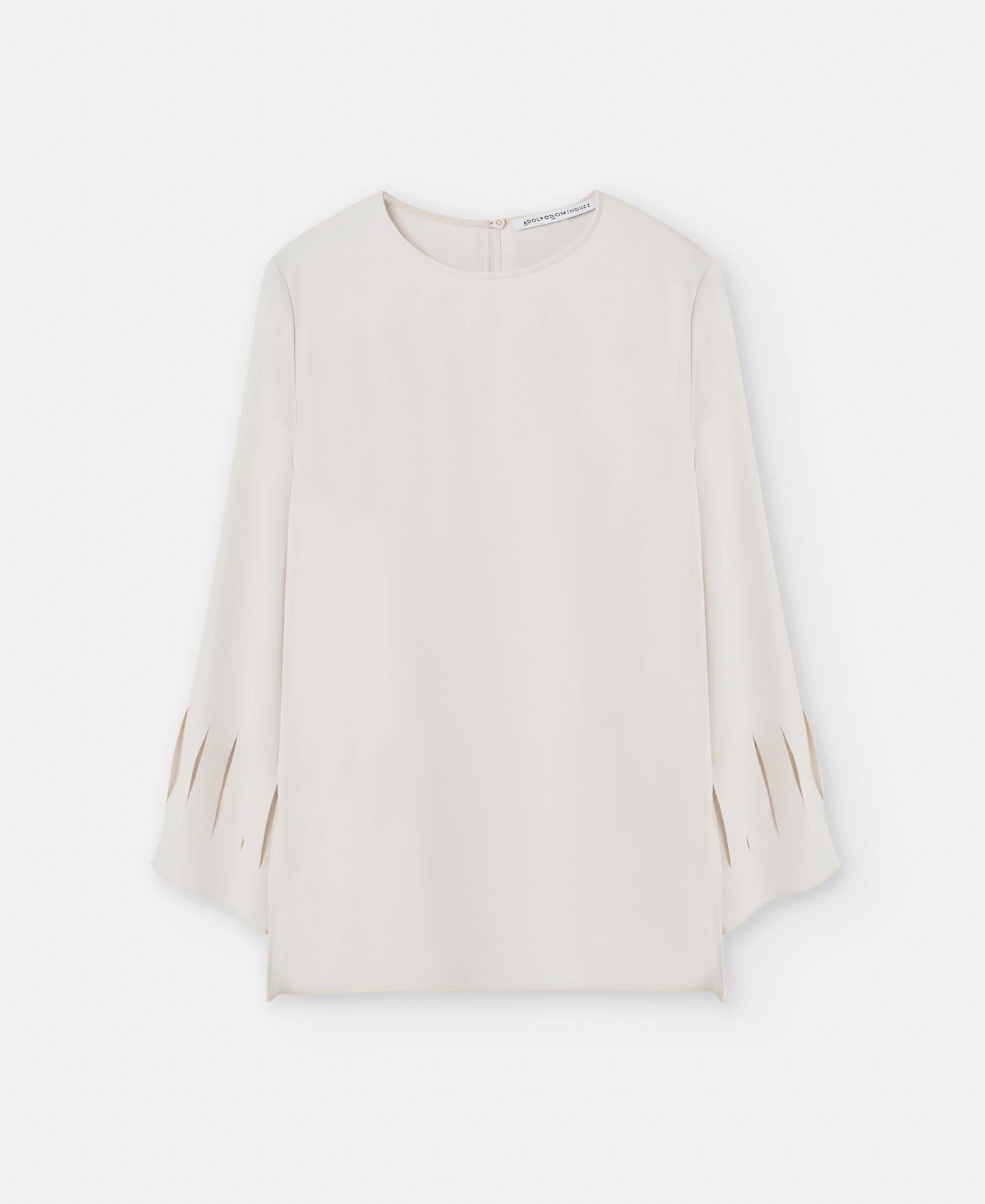 Blusa escote caja en poliéster reciclado image number 4