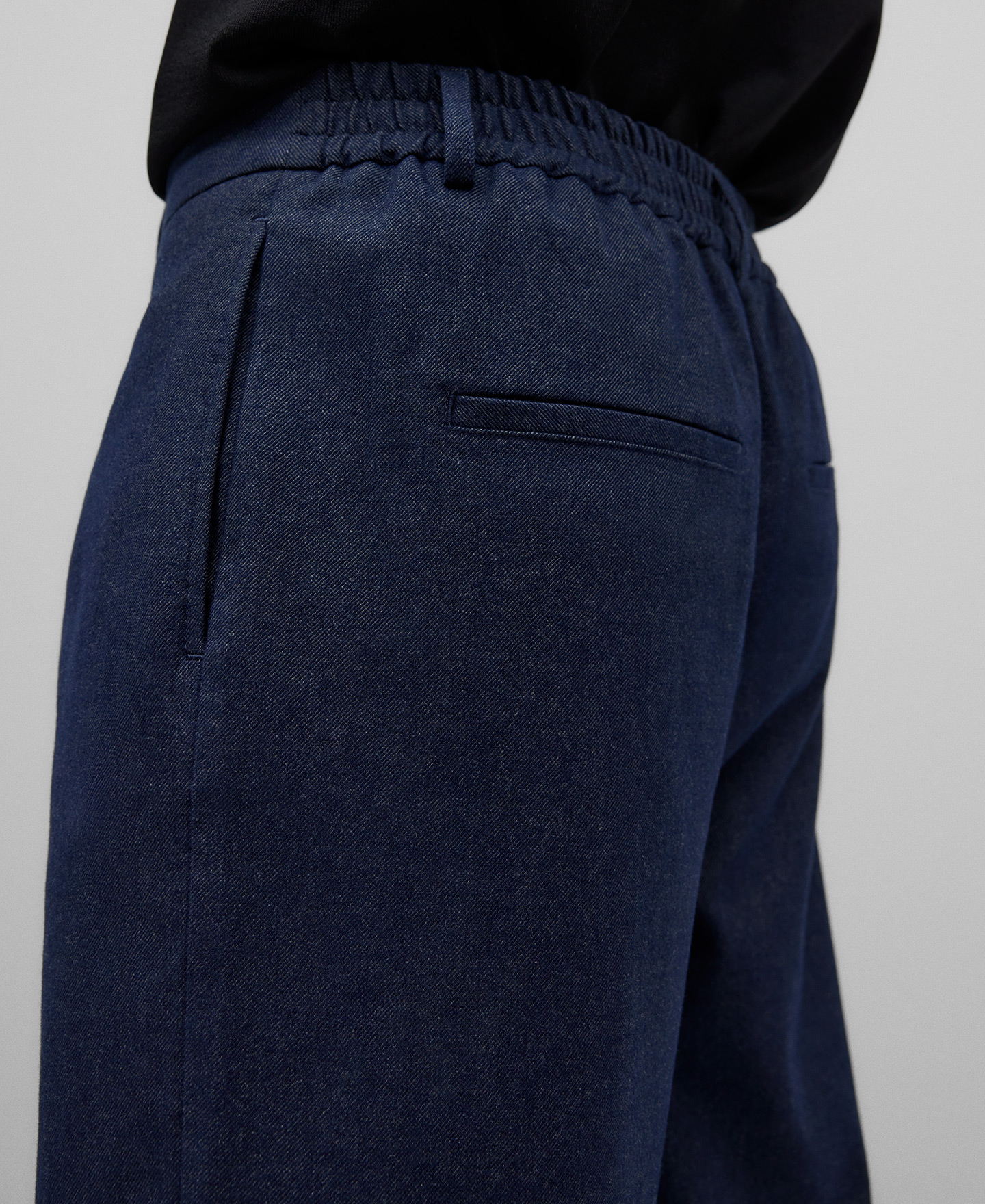 Navy blue cotton trousers man AD UK