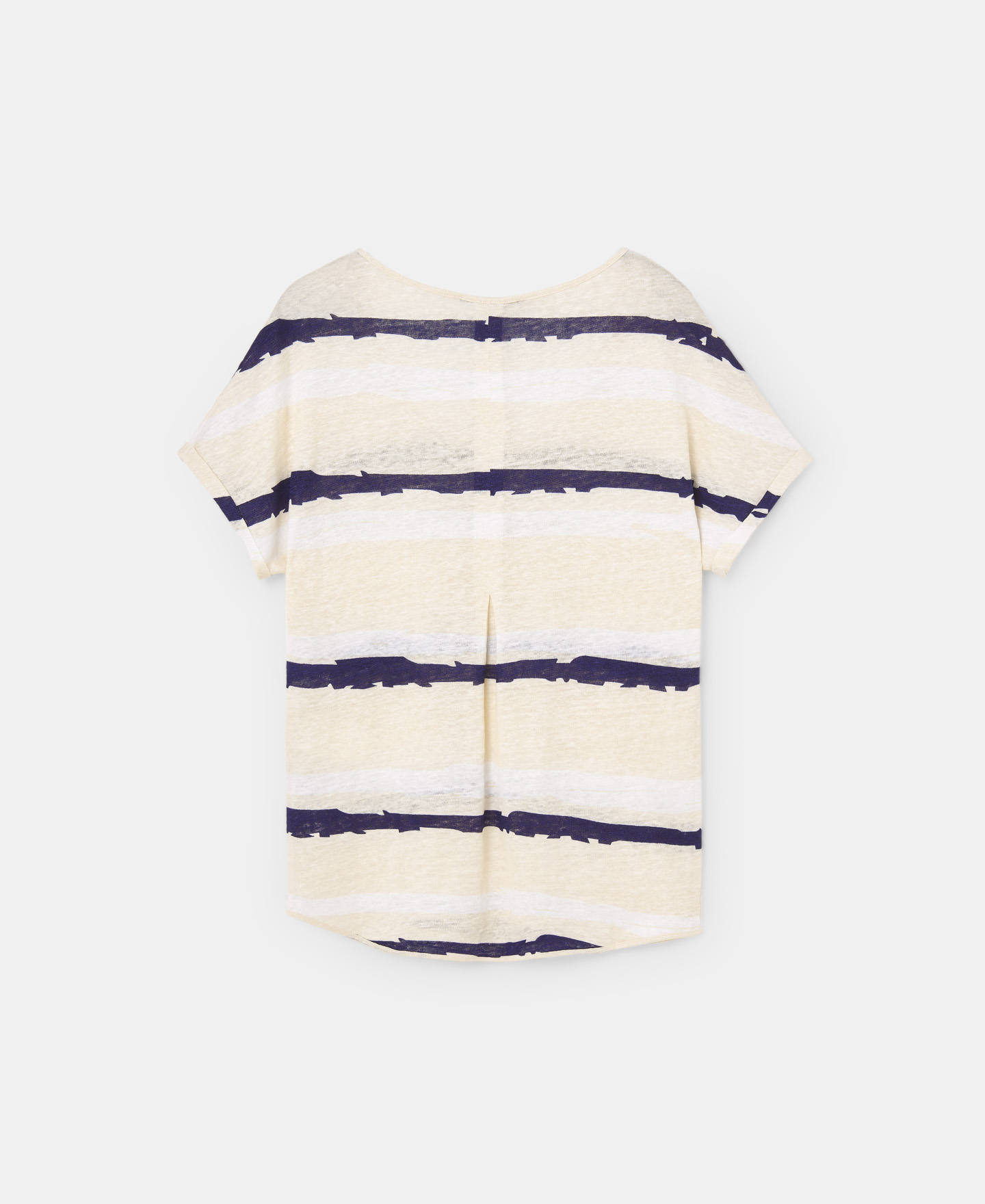 Camiseta rayas en lino image number 5