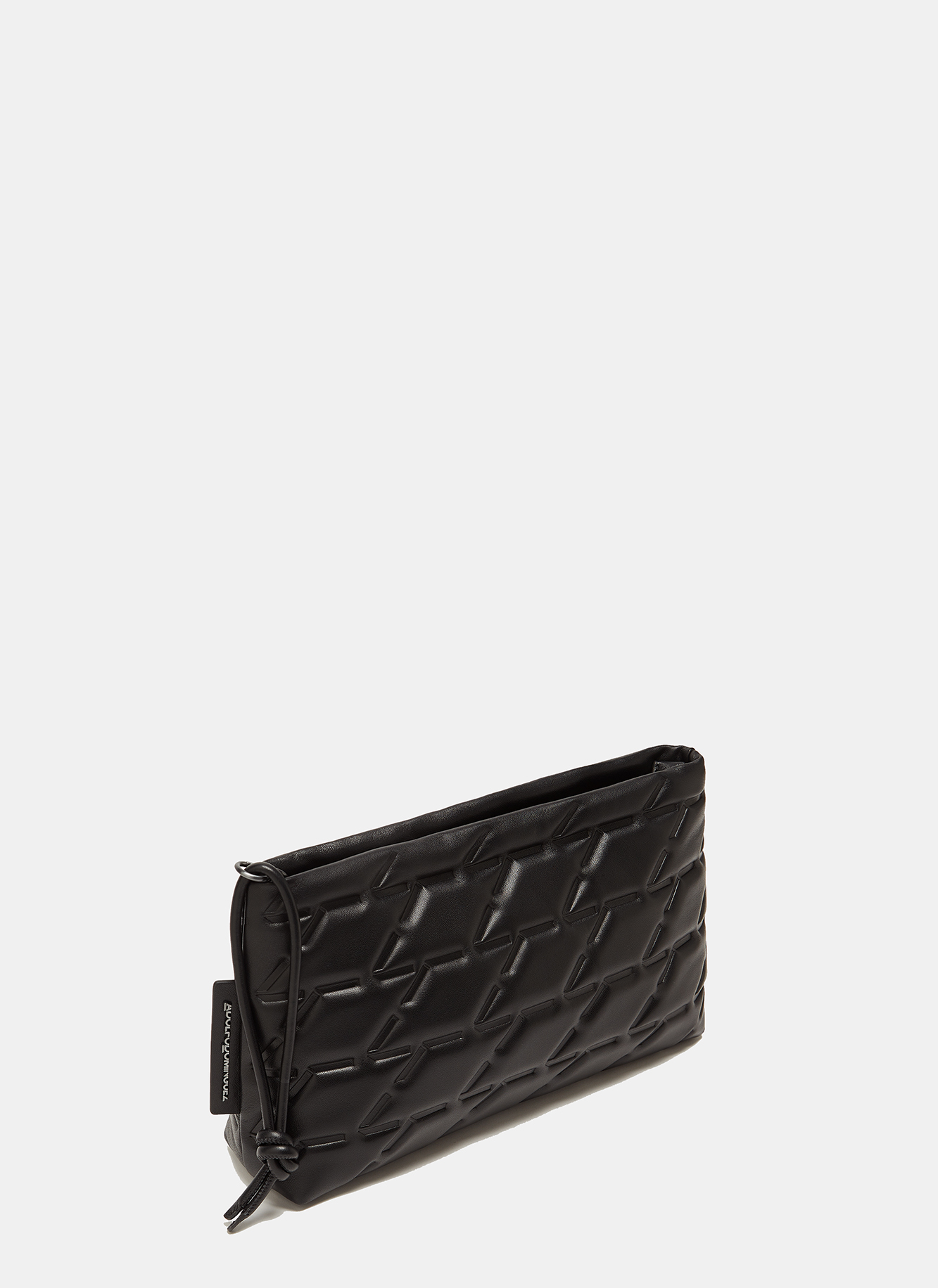 Quilted leather clutch image number 1