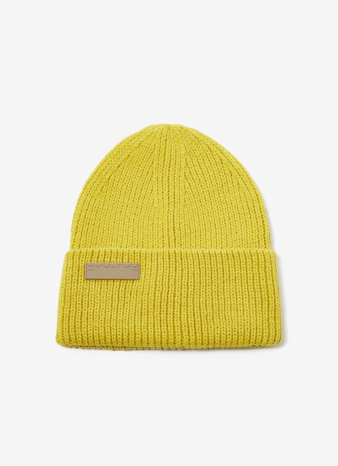 Beanie en canalé con logo image number 0