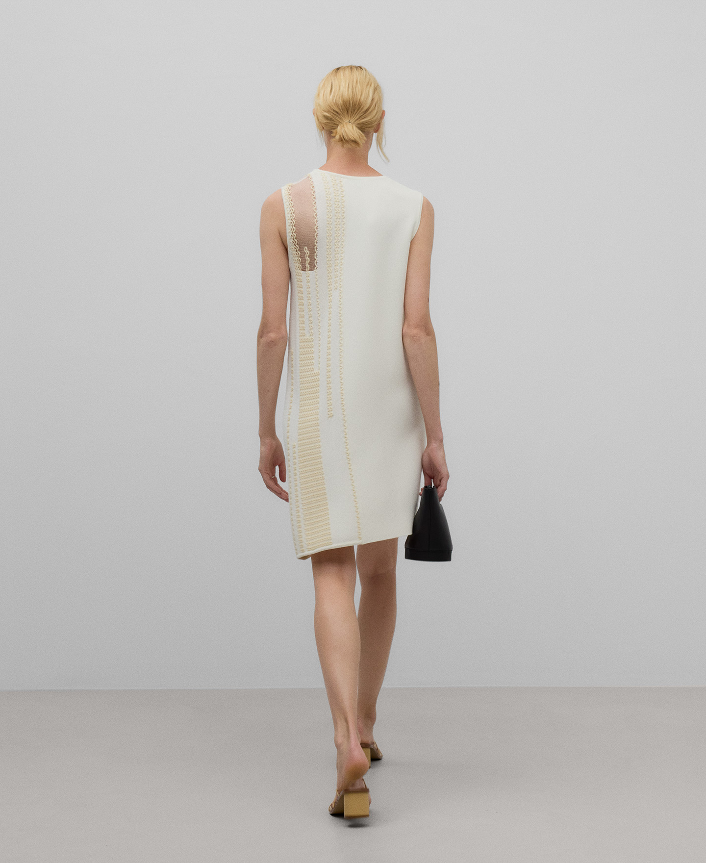 Robe jacquard semi-transparente pour femme image number 2
