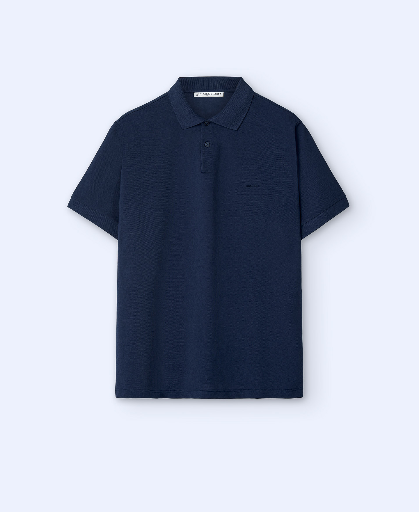 Cotton two button polo shirt image number 4