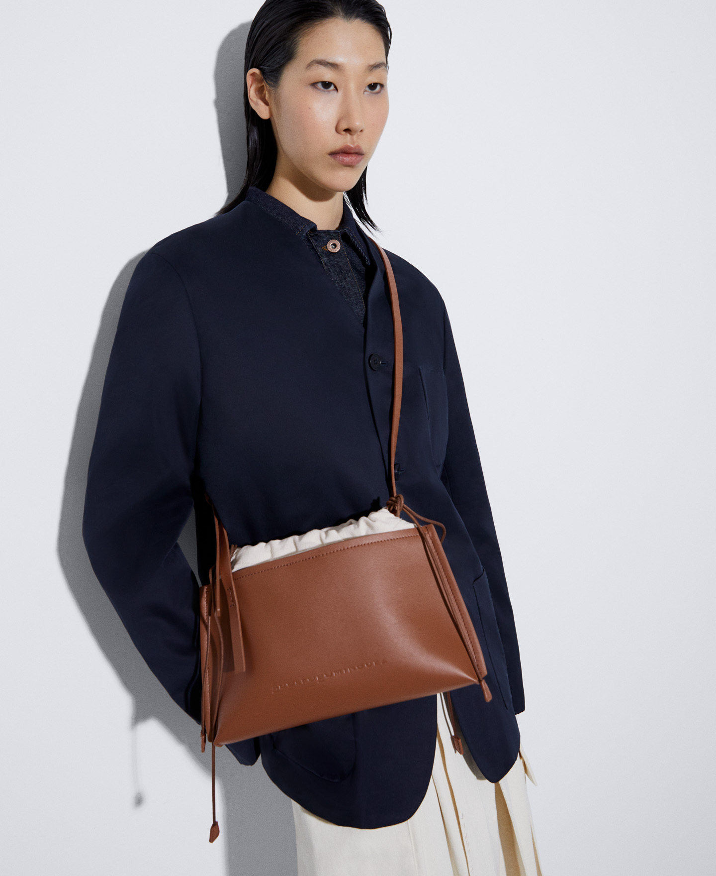 Rectangular leather bag image number 5