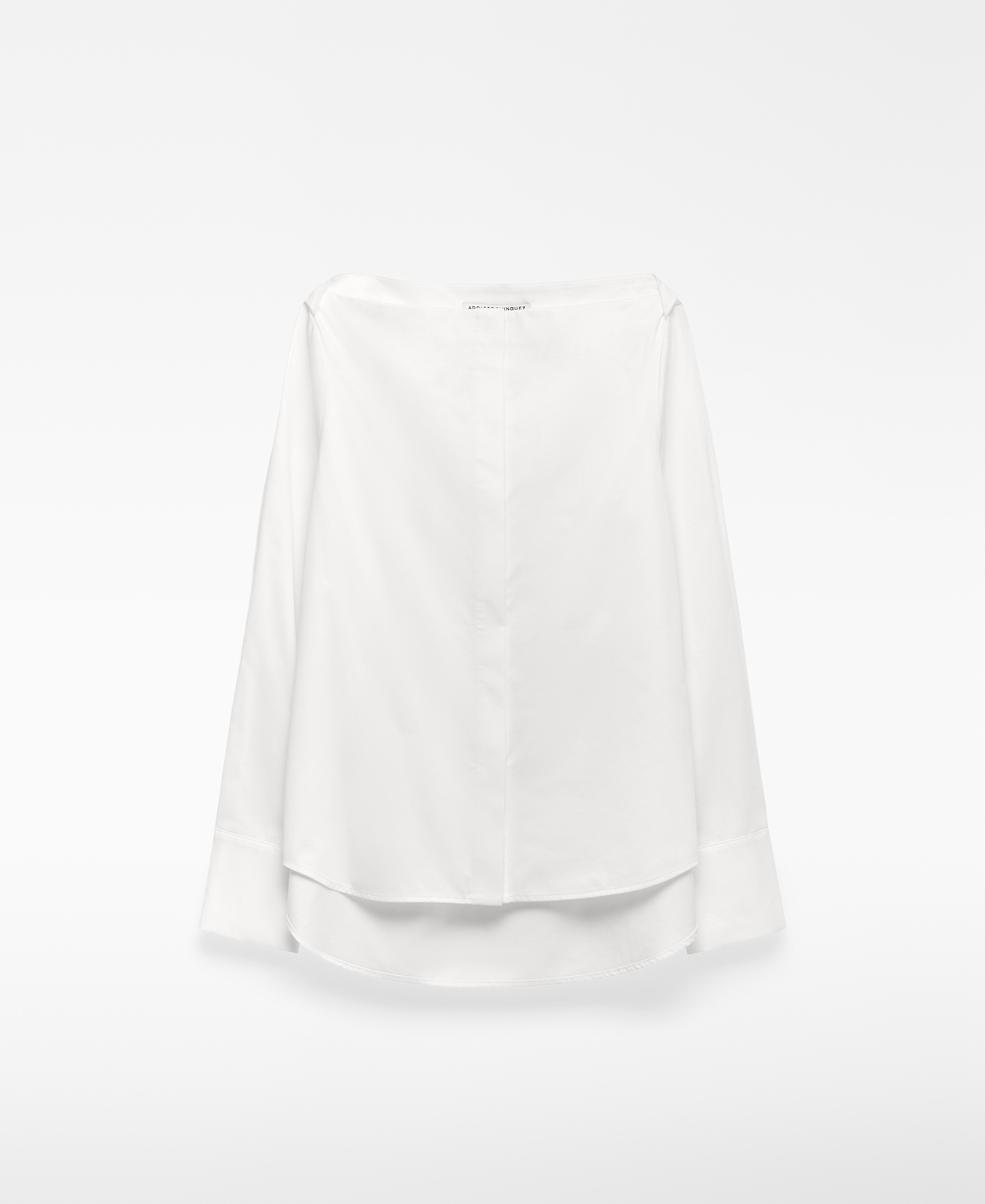 Cotton boat neckline shirt woman image number 4