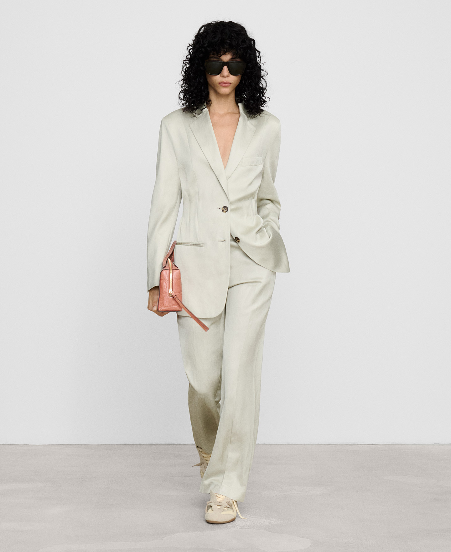 Straight tailored trousers image number 1
