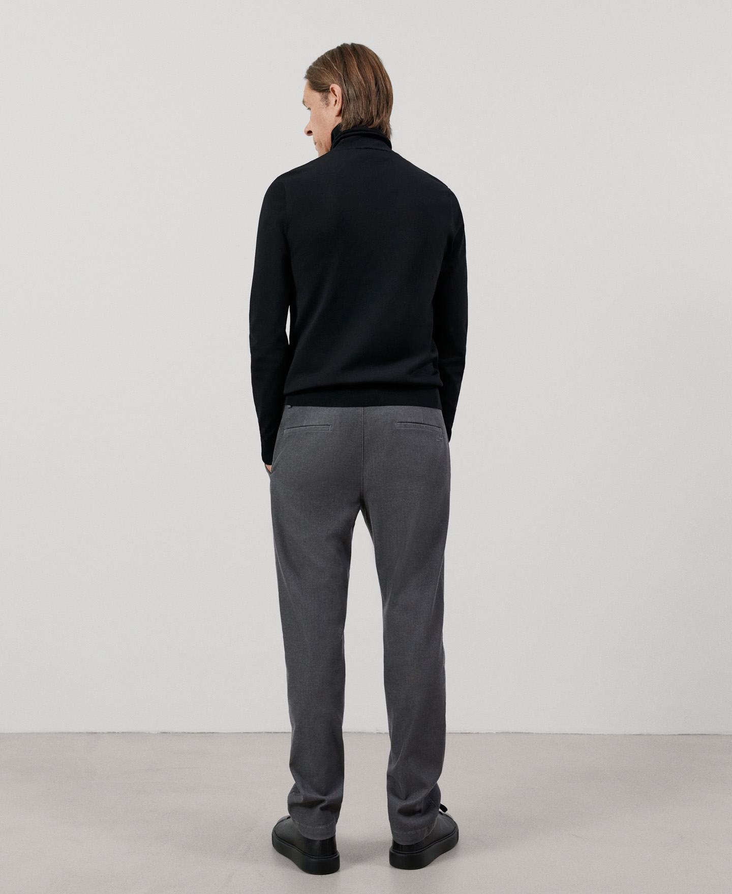 Stretch cotton chino trousers image number 2