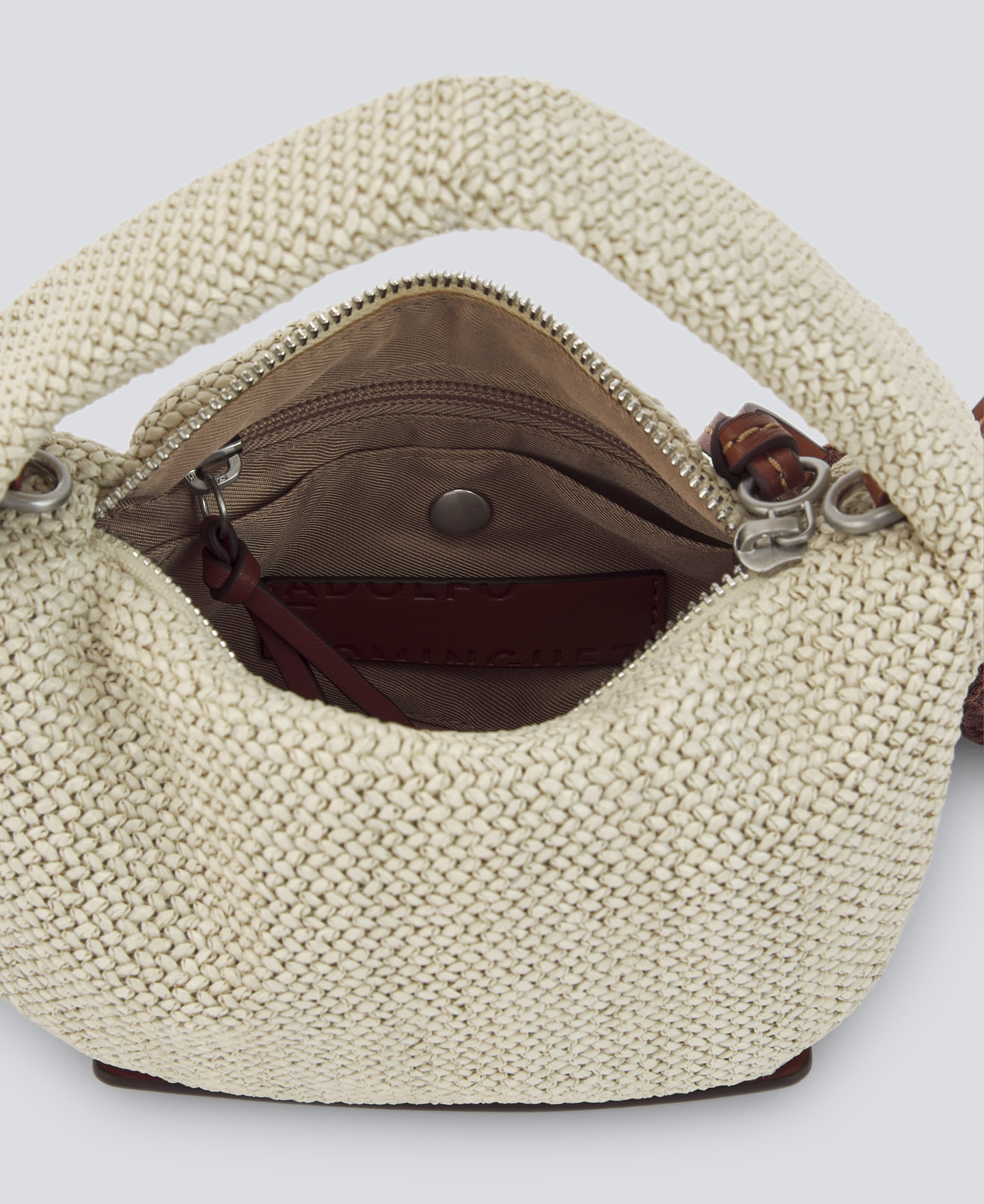 Braided mini hobo bag woman image number 2