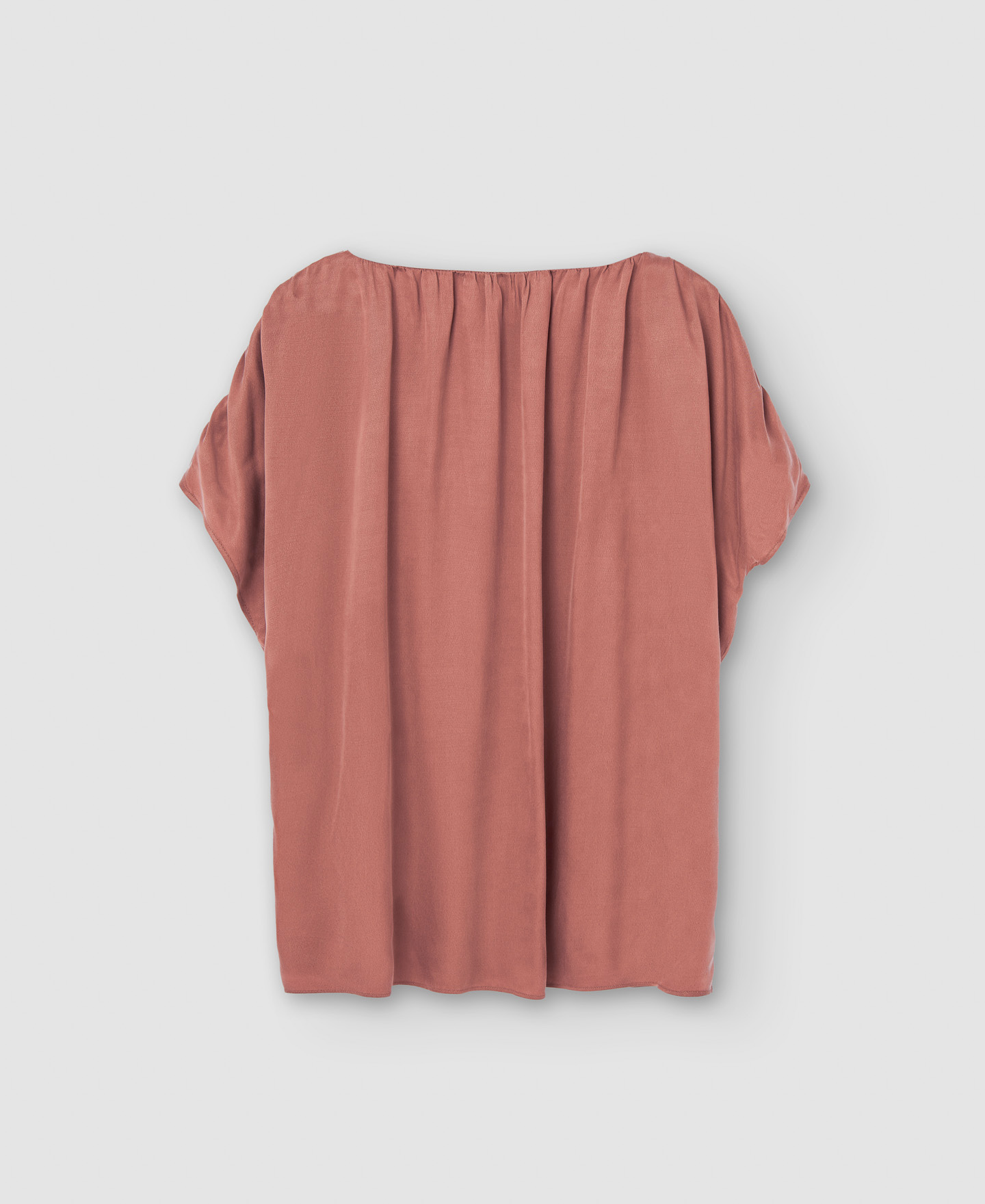 Cupro V-neckline blouse image number 5