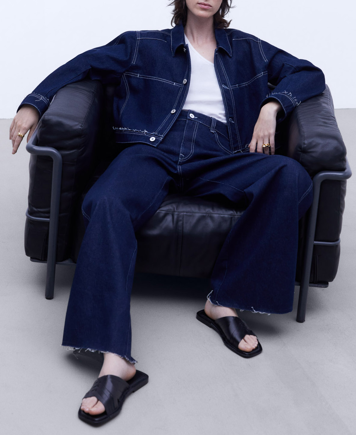 Cotton denim jacket image number 1