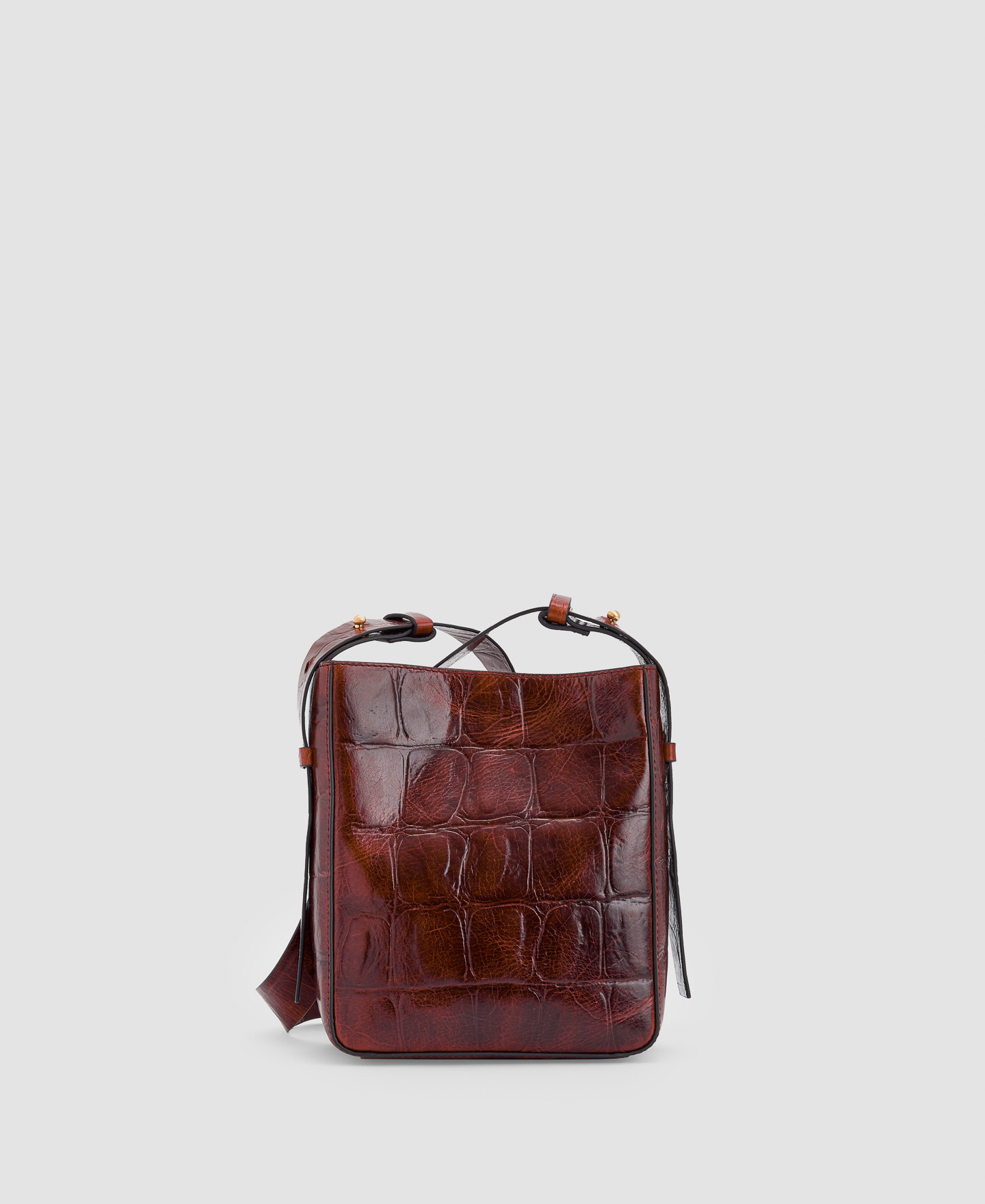 Leather bucket bag image number 1