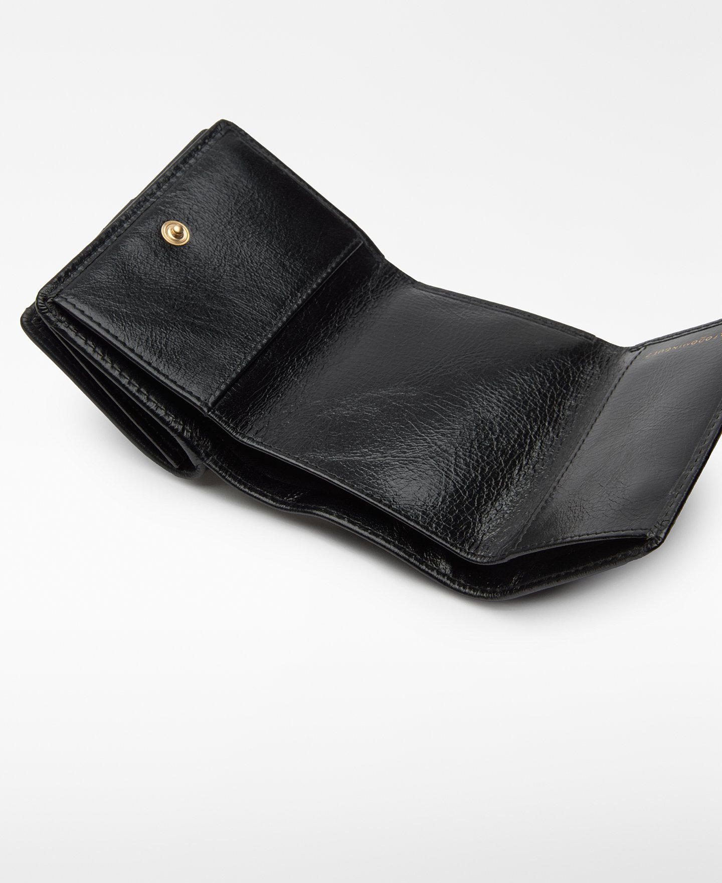Leather patchwork flap wallet woman image number 1