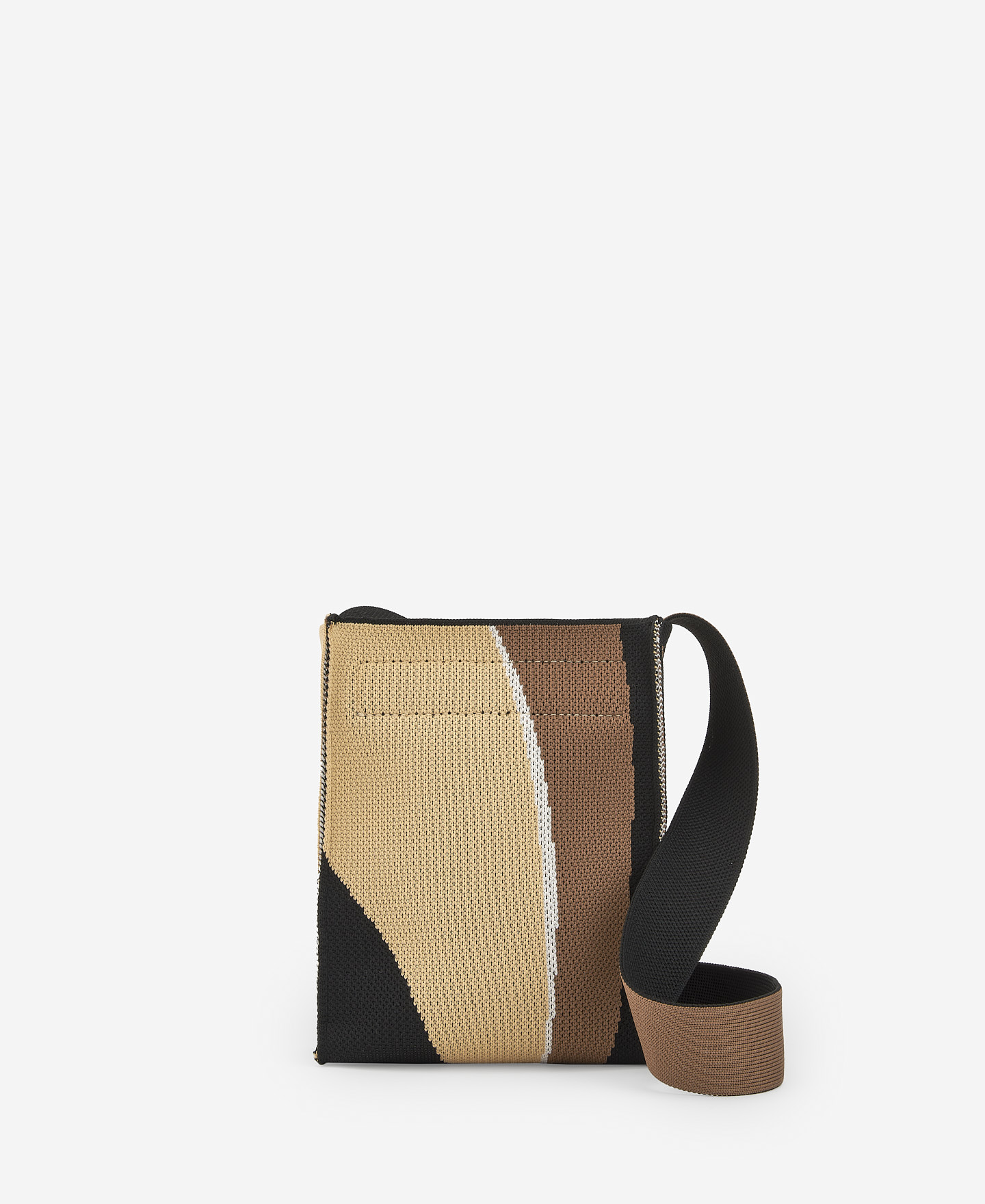 Printed knit mini shoulder bag image number 1