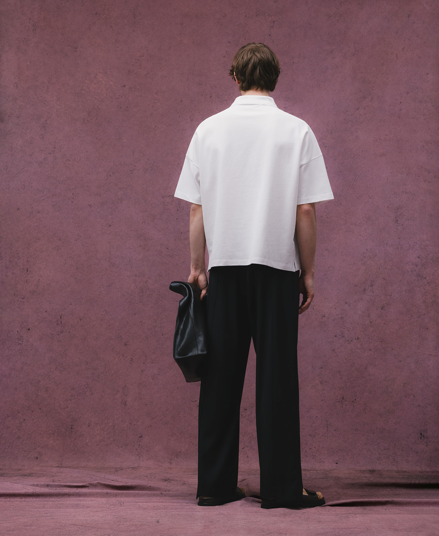 Cotton oversize polo shirt man image number 2
