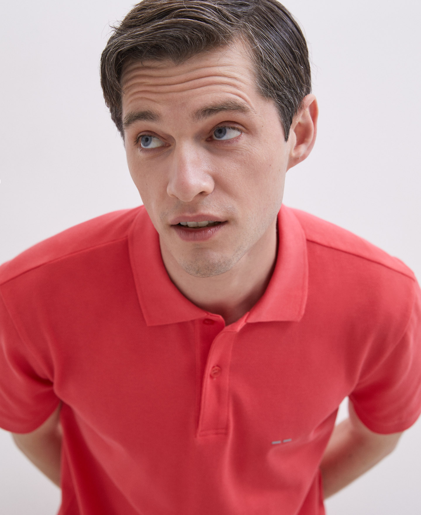 Mustard cotton polo image number 2