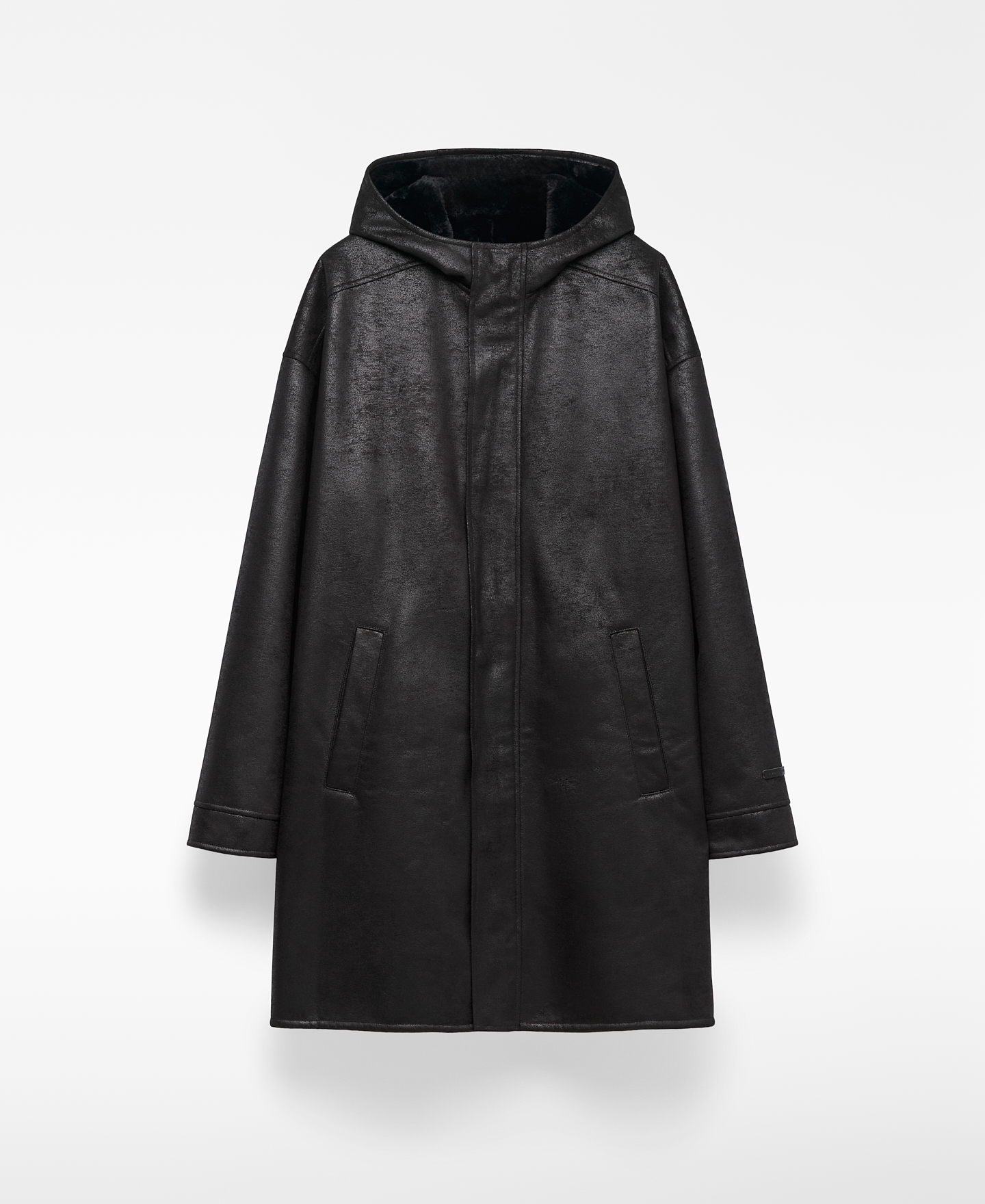 Abrigo Piel No Piel con capucha image number 6