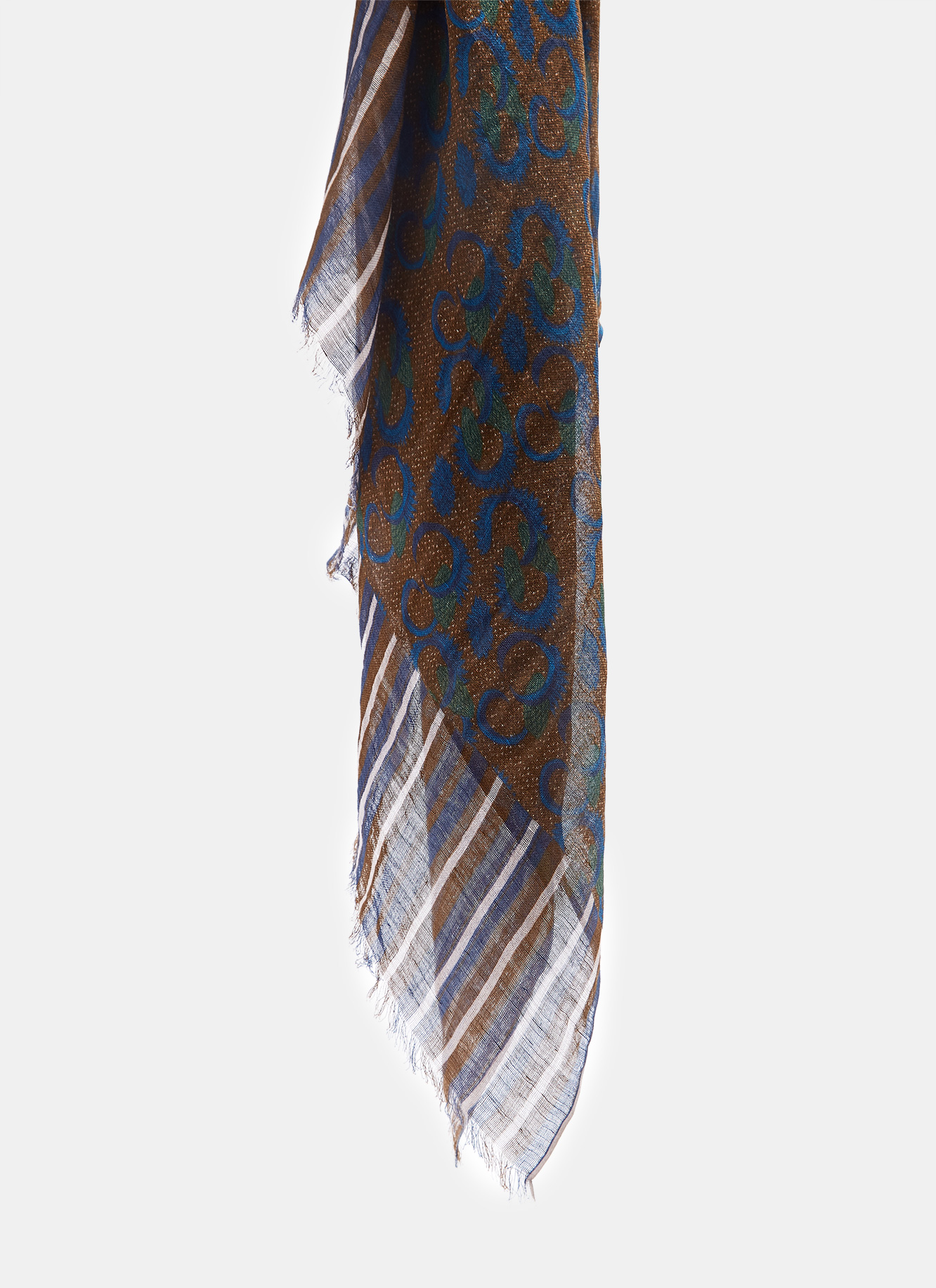 Foulard estampado sobre lino image number 1