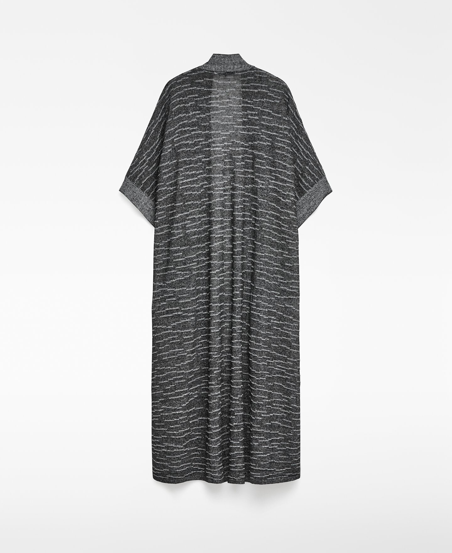 Plated knit kimono jacket woman image number 5