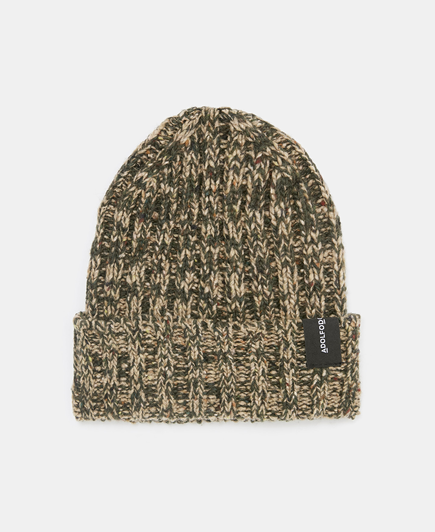 Melange wool ribbed hat image number 0