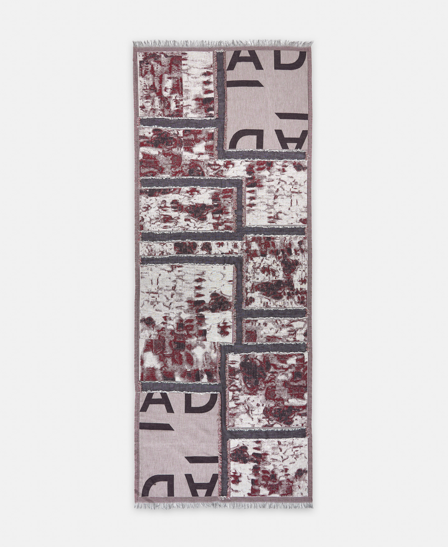 Patchwork shawl in organic cotton image number 0
