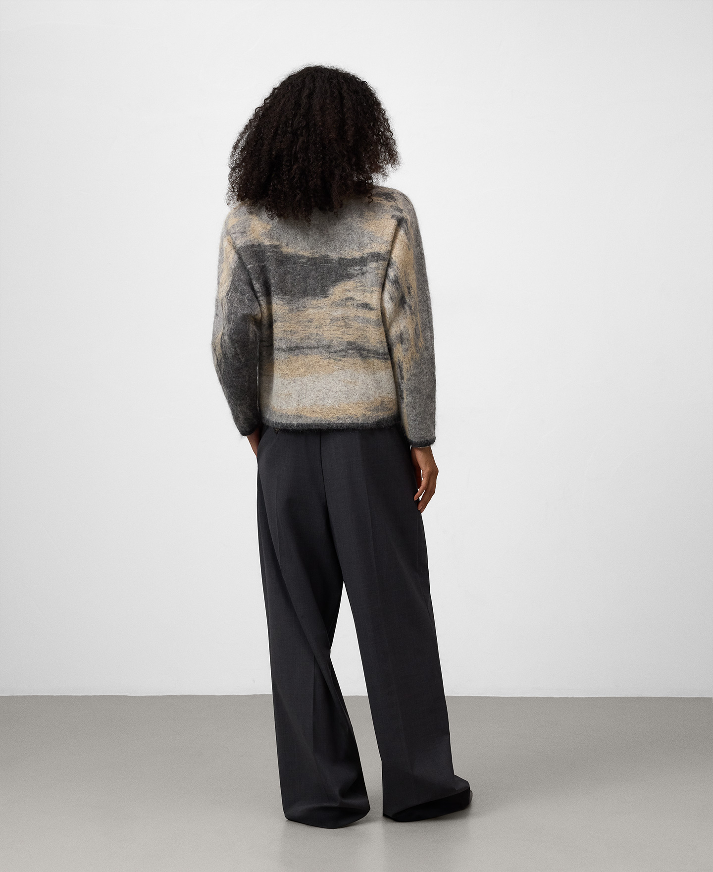 Jersey degradado punto jacquard mujer image number 2