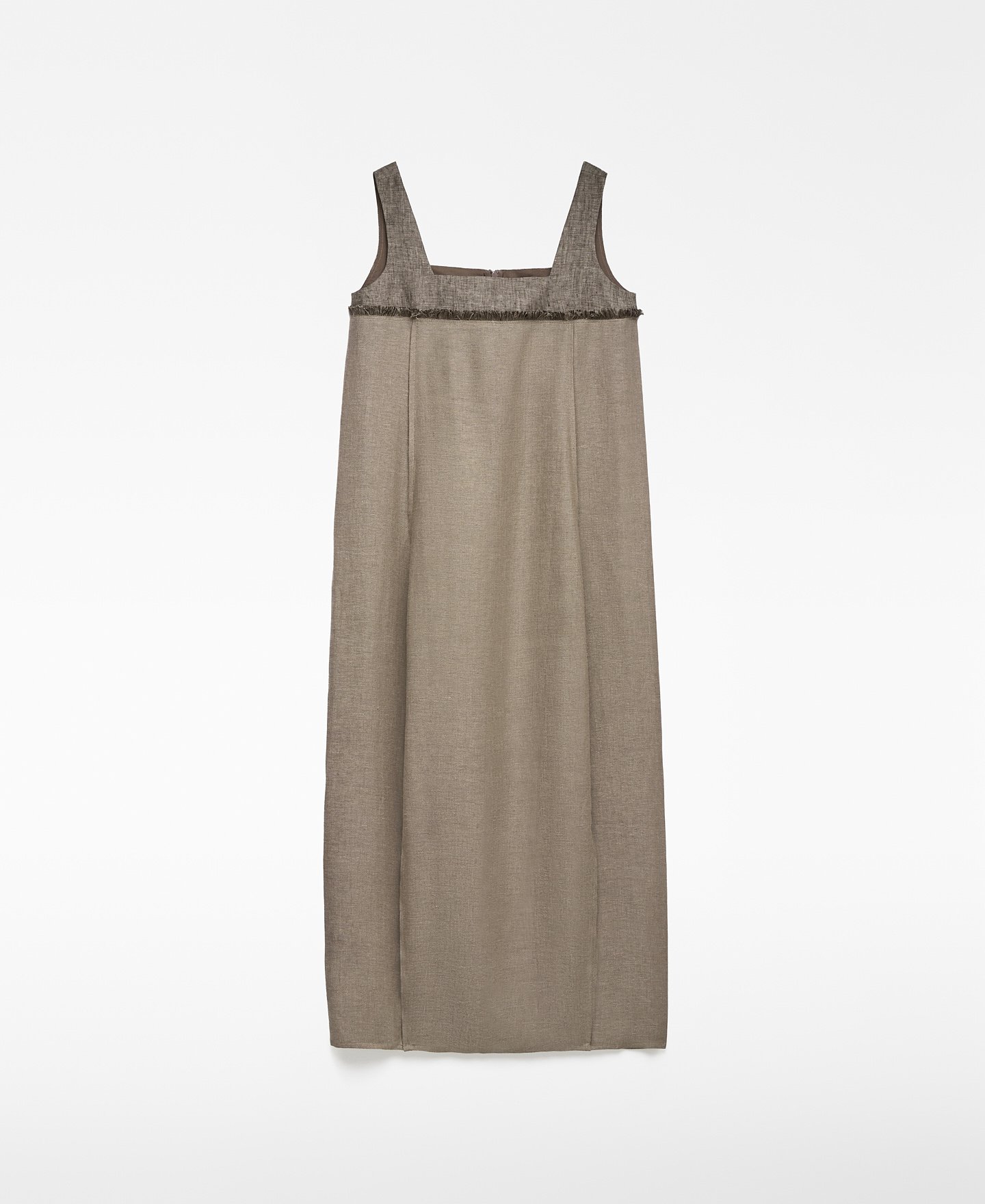 European linen midi dress woman image number 4
