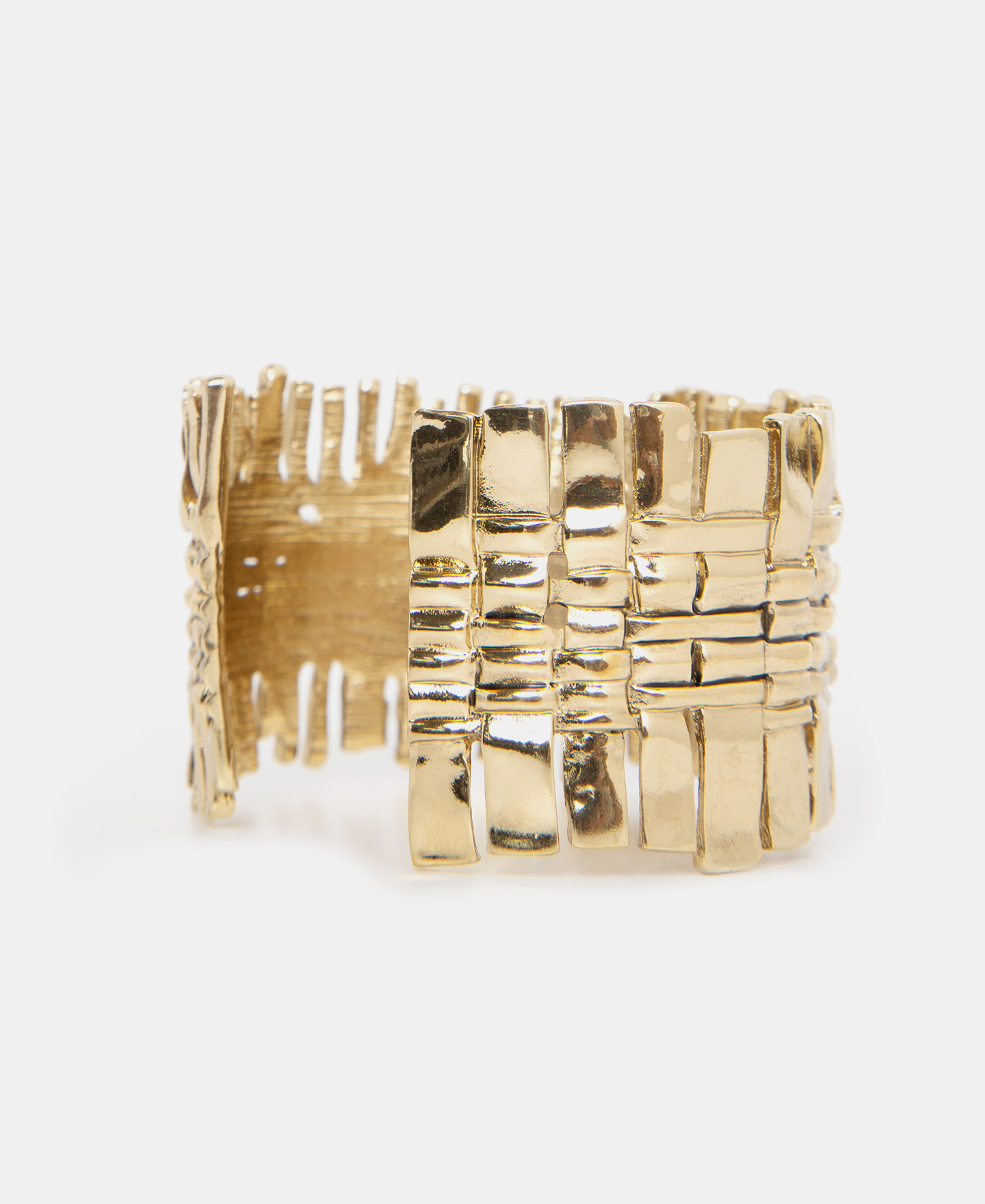 Bracelet with irregular braided motif image number 1