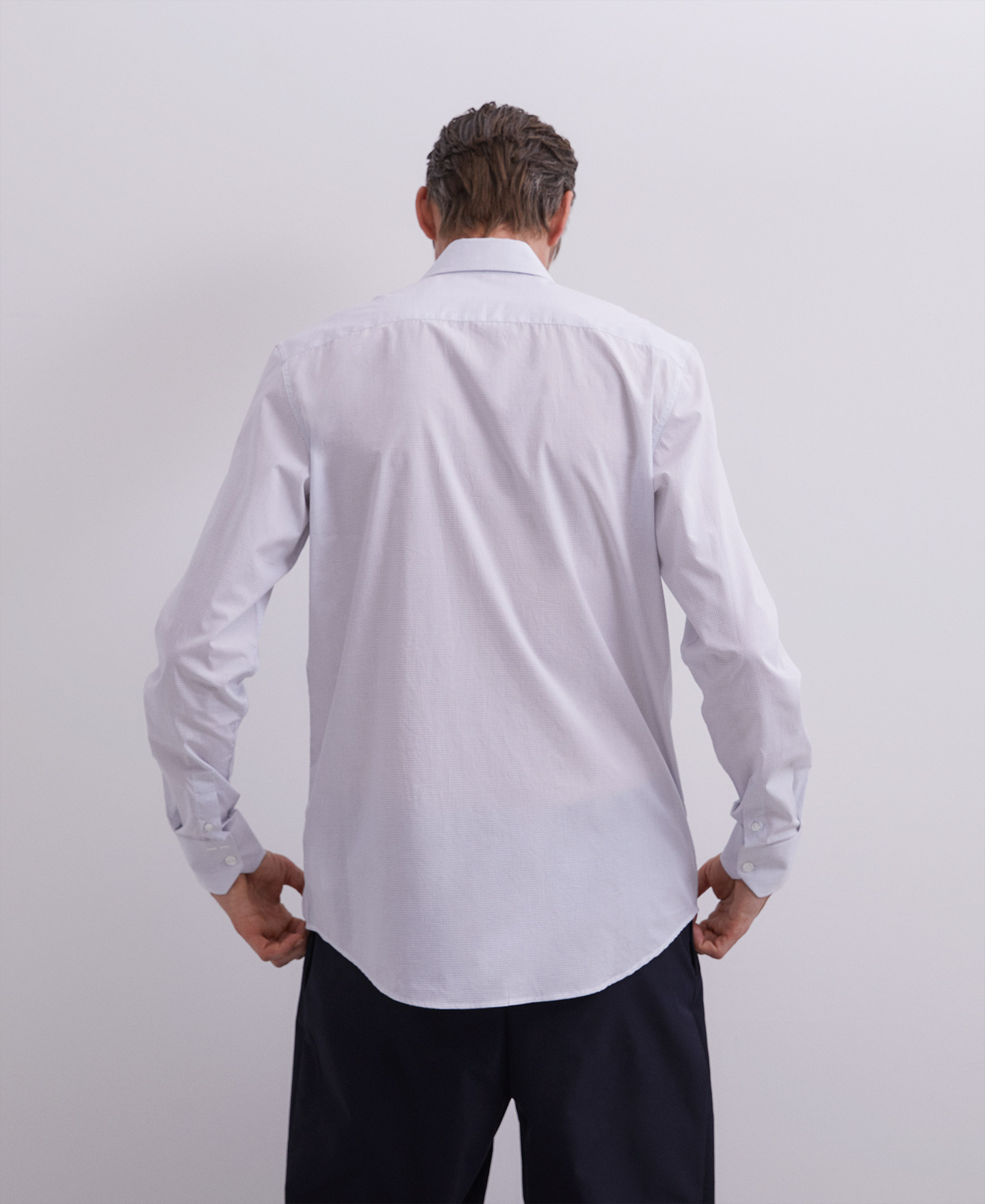 Camisa de cuadros en algodón image number 1