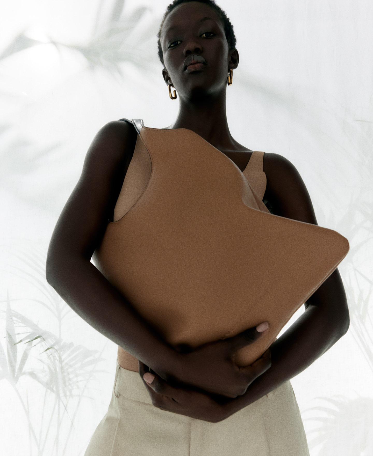 Rounded handles shopper bag image number 4