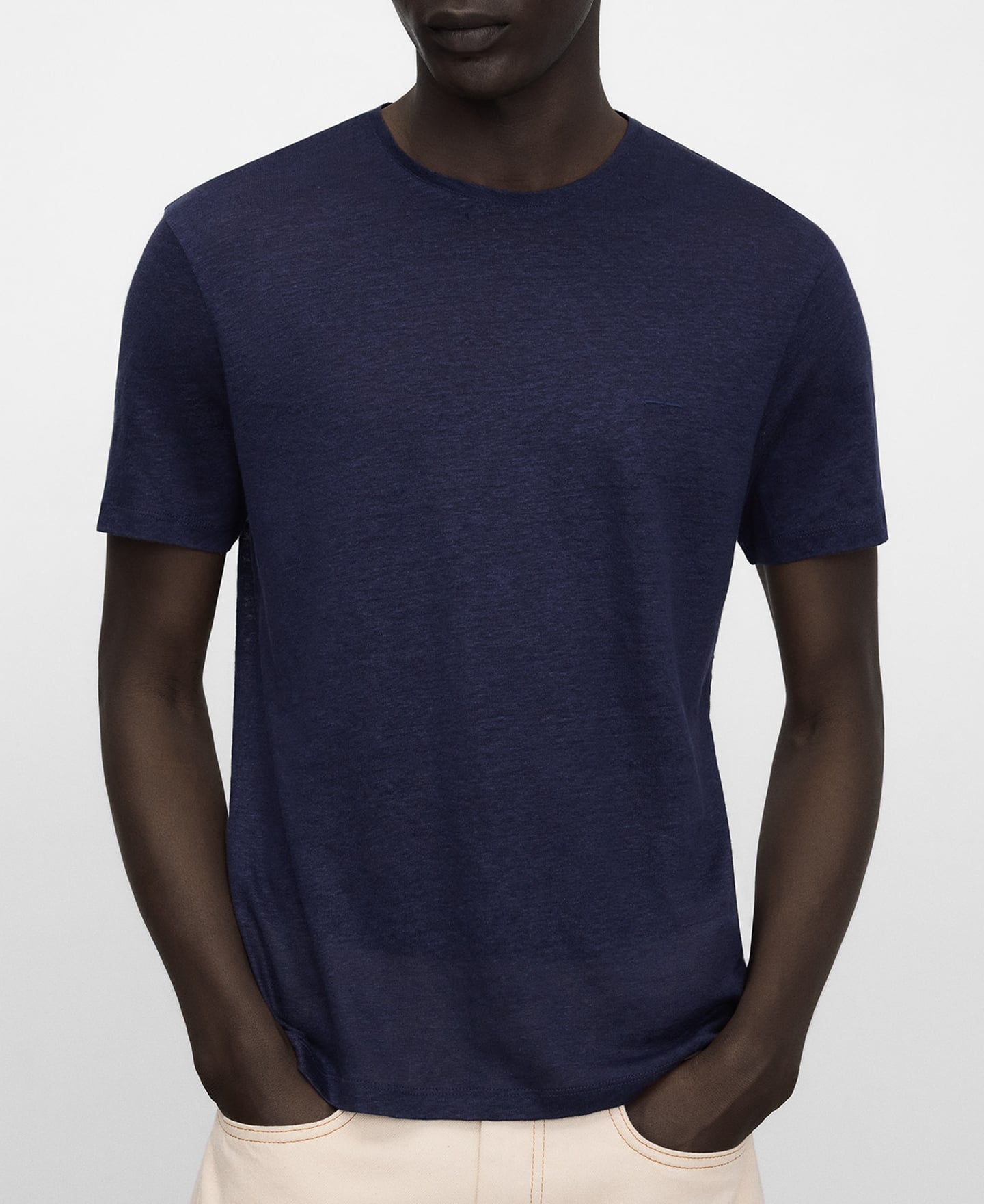 European linen regular fit T-shirt image number 0
