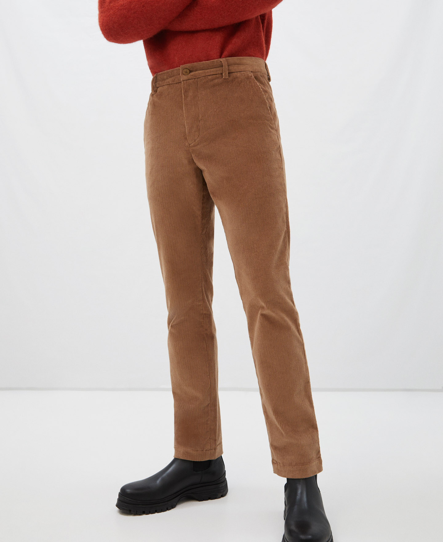 Corduroy chino trousers image number 0