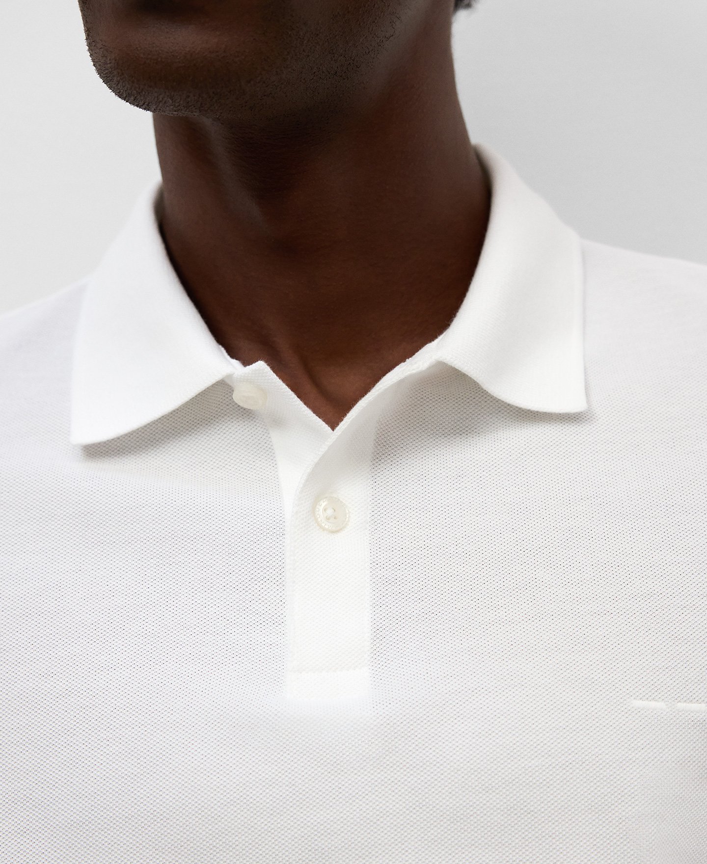 Organic cotton piqué polo shirt man image number 3