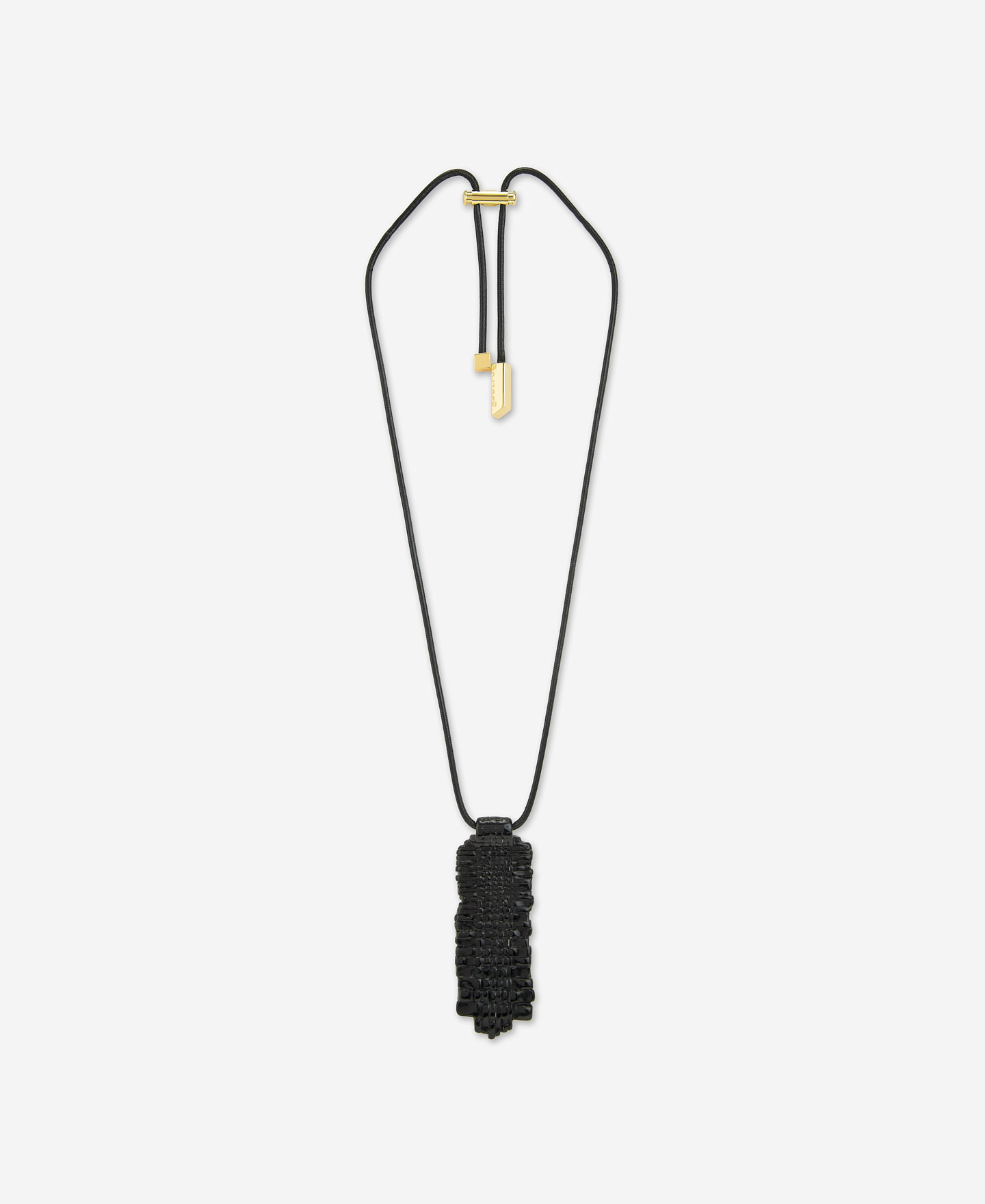 Black resin necklace for women image number 0