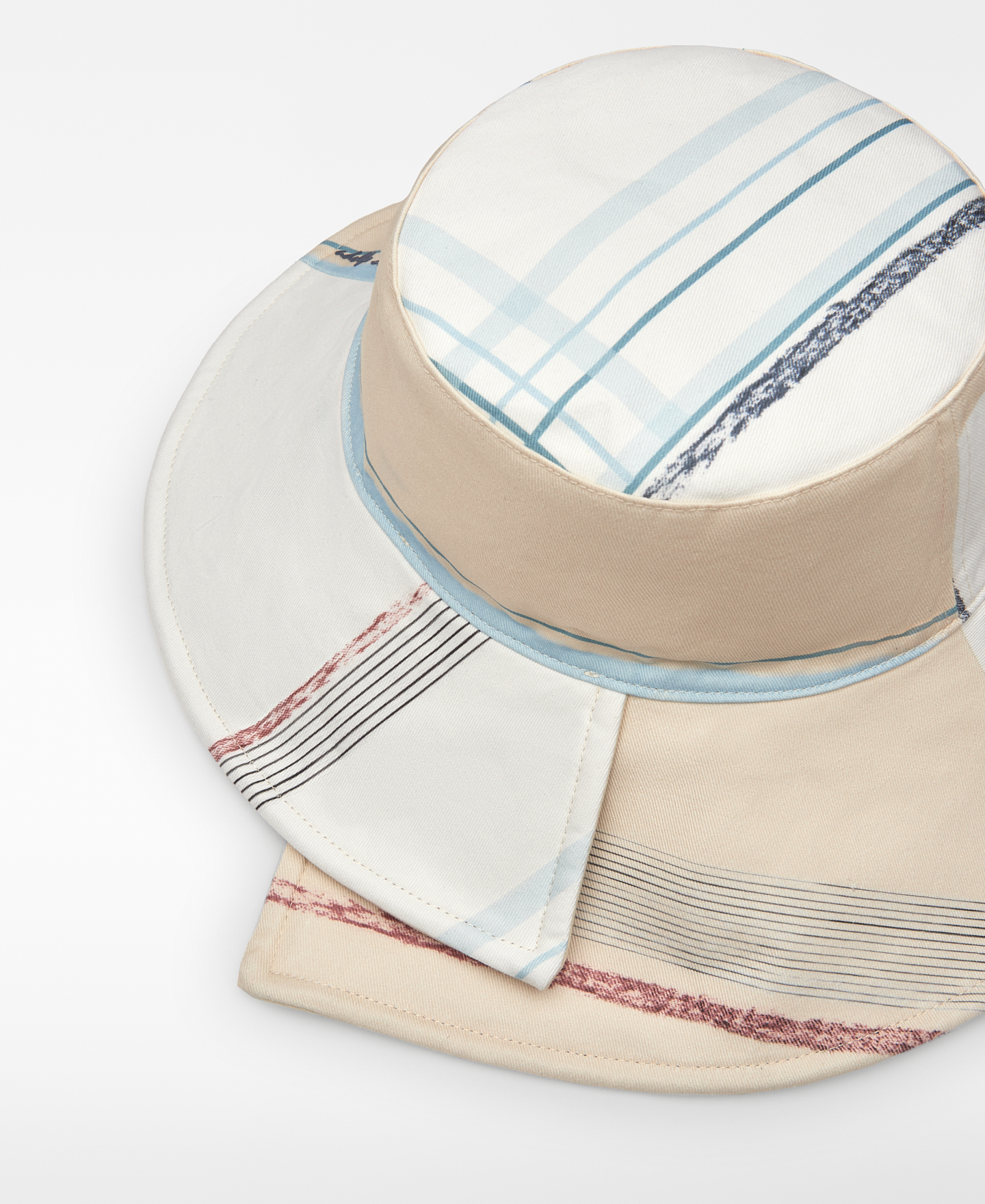 Sombrero bucket estampado algodón mujer image number 2