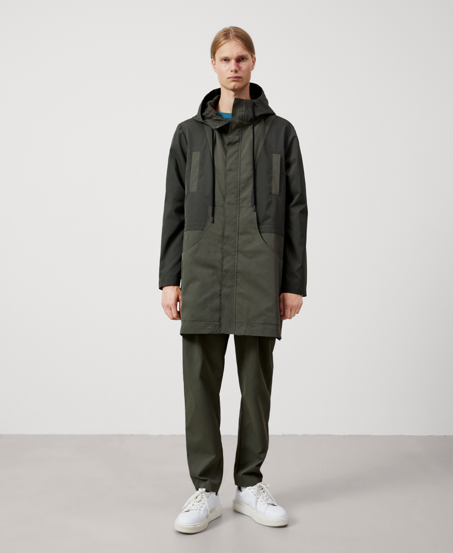 Oversize pockets light parka image number 1